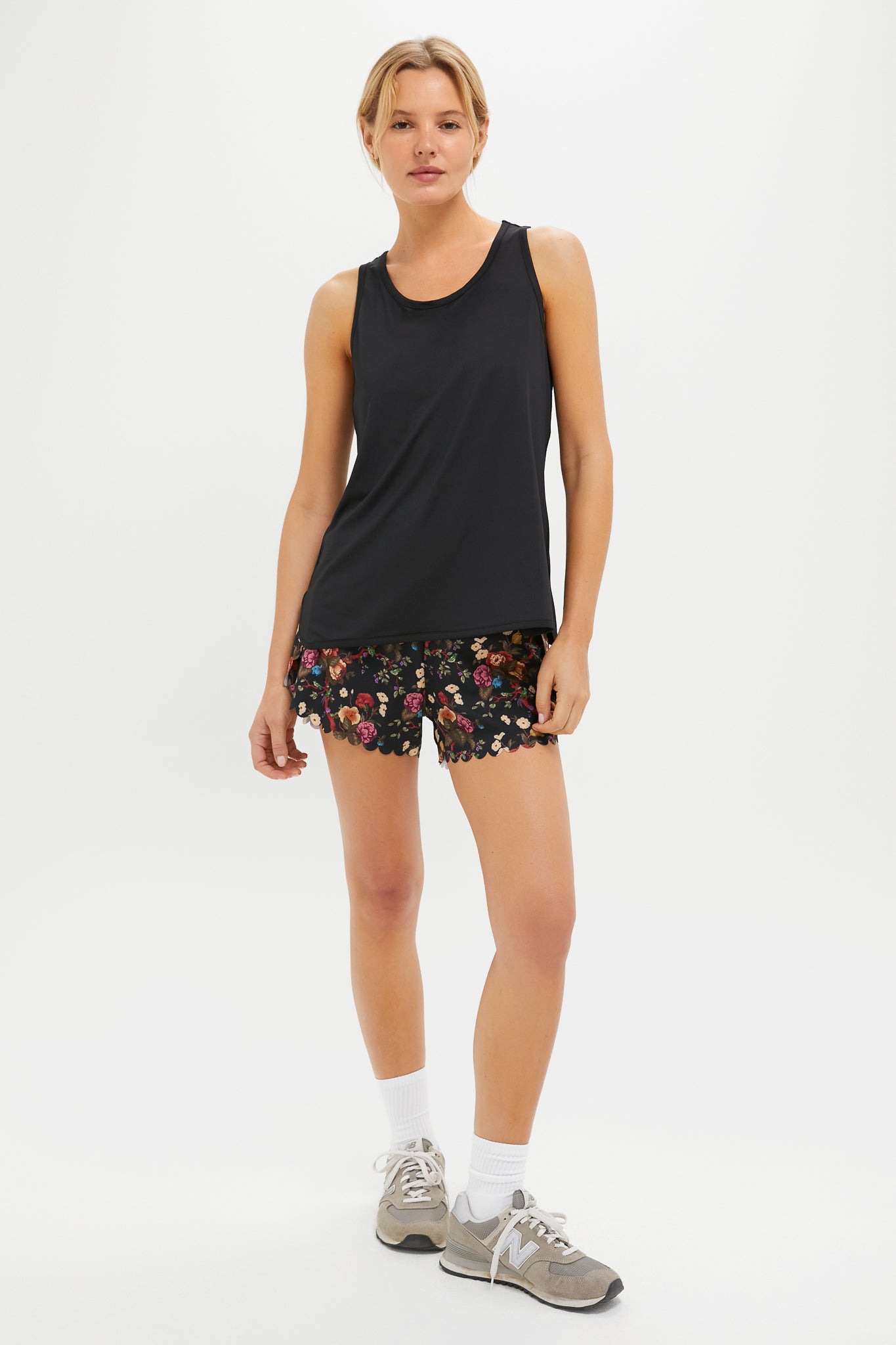 Black Cane Performance Jersey Ellen Racerback Tank-Get Girly