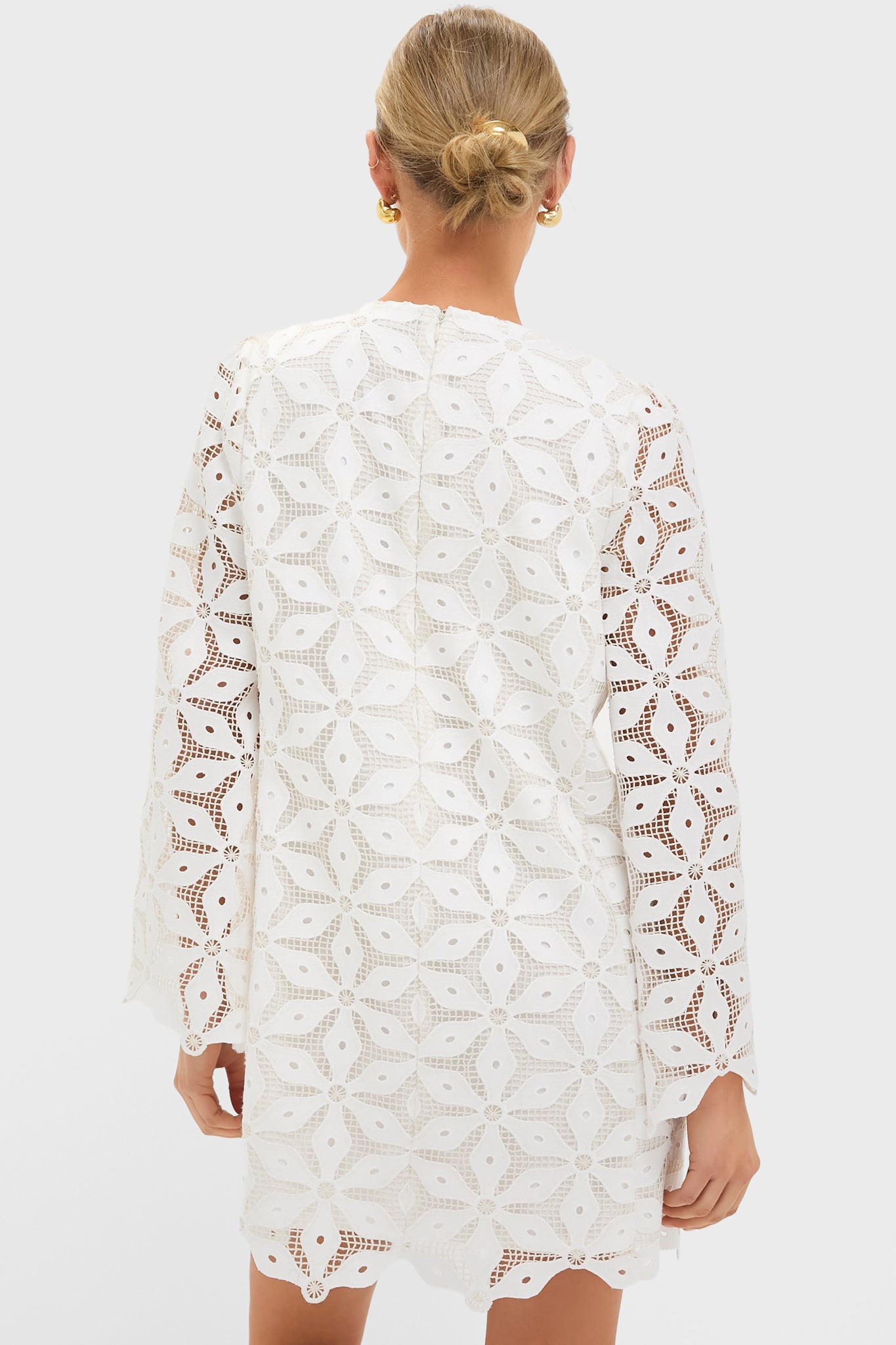 White Floral Lace Camilla Dress-Get Girly