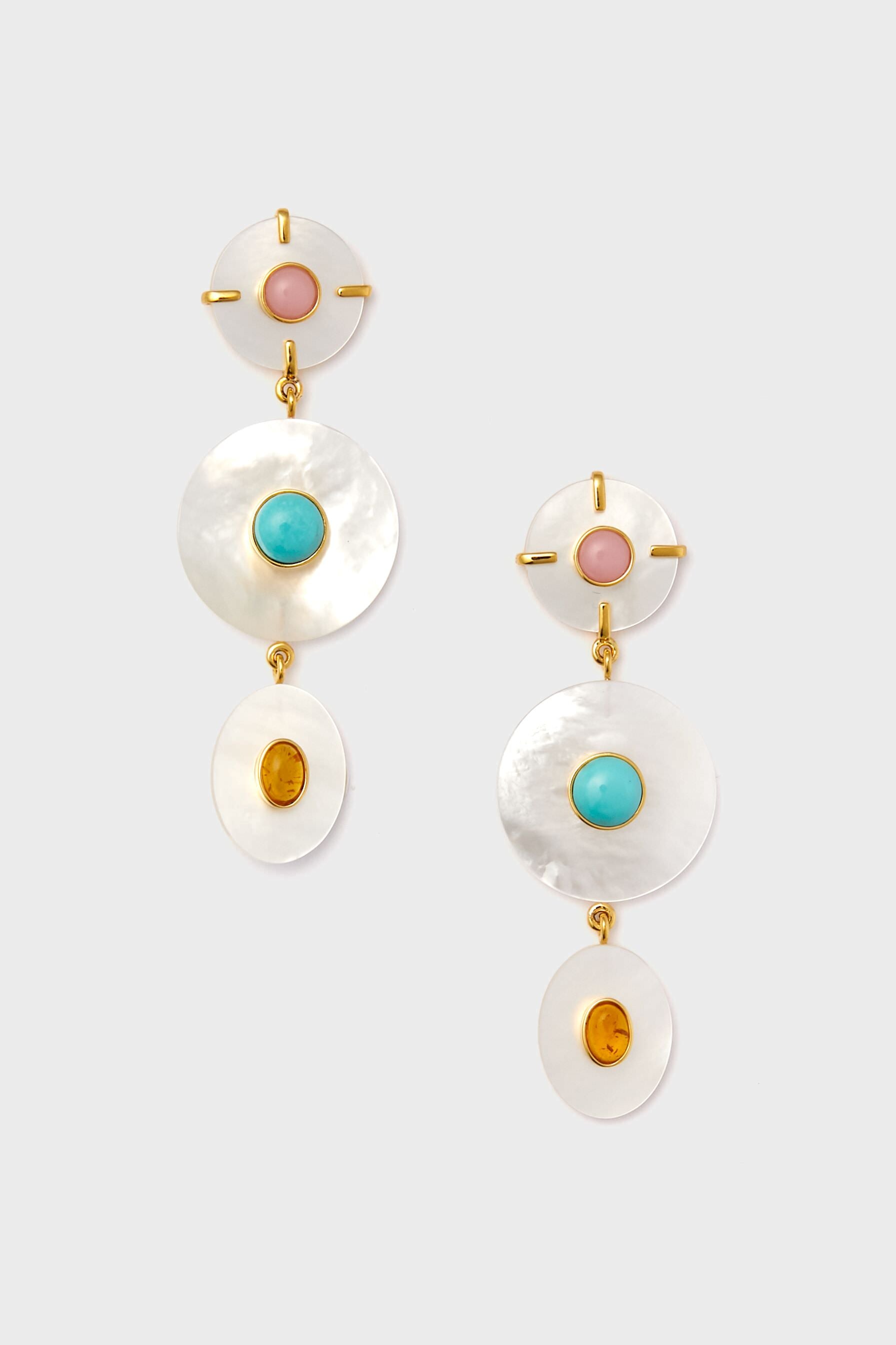 White Tropic Pearl Earrings-Get Girly