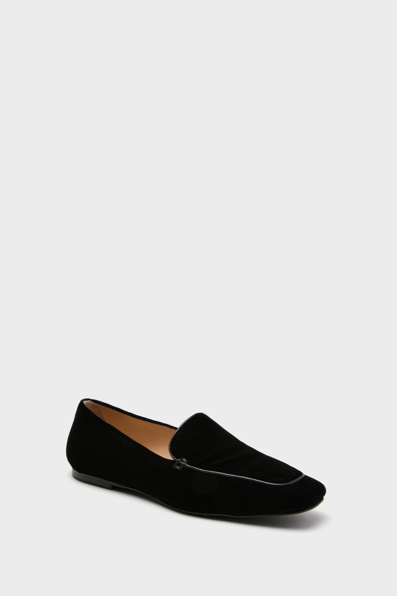 Black Velvet Kam Loafers-Get Girly