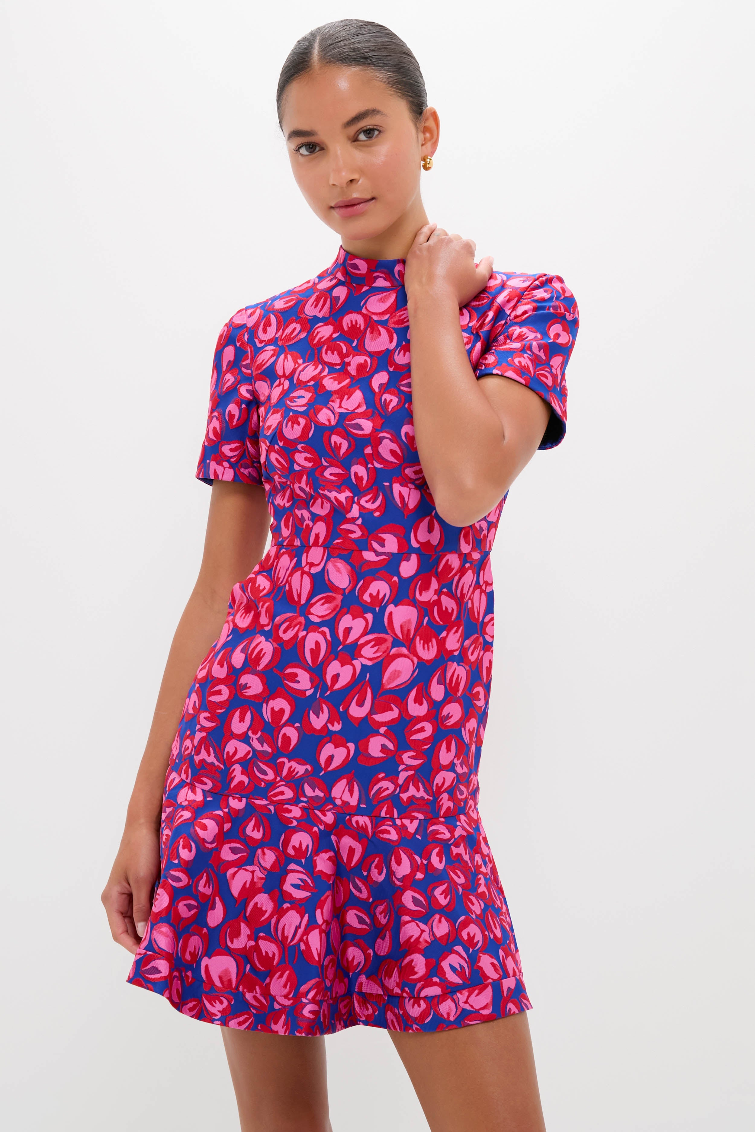 Azure Flamingo Min-C Mini Dress-Get Girly