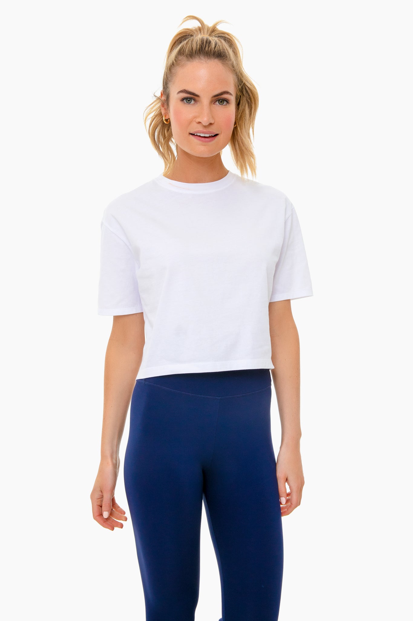 White Everyday Short Sleeve Tee-Get Girly