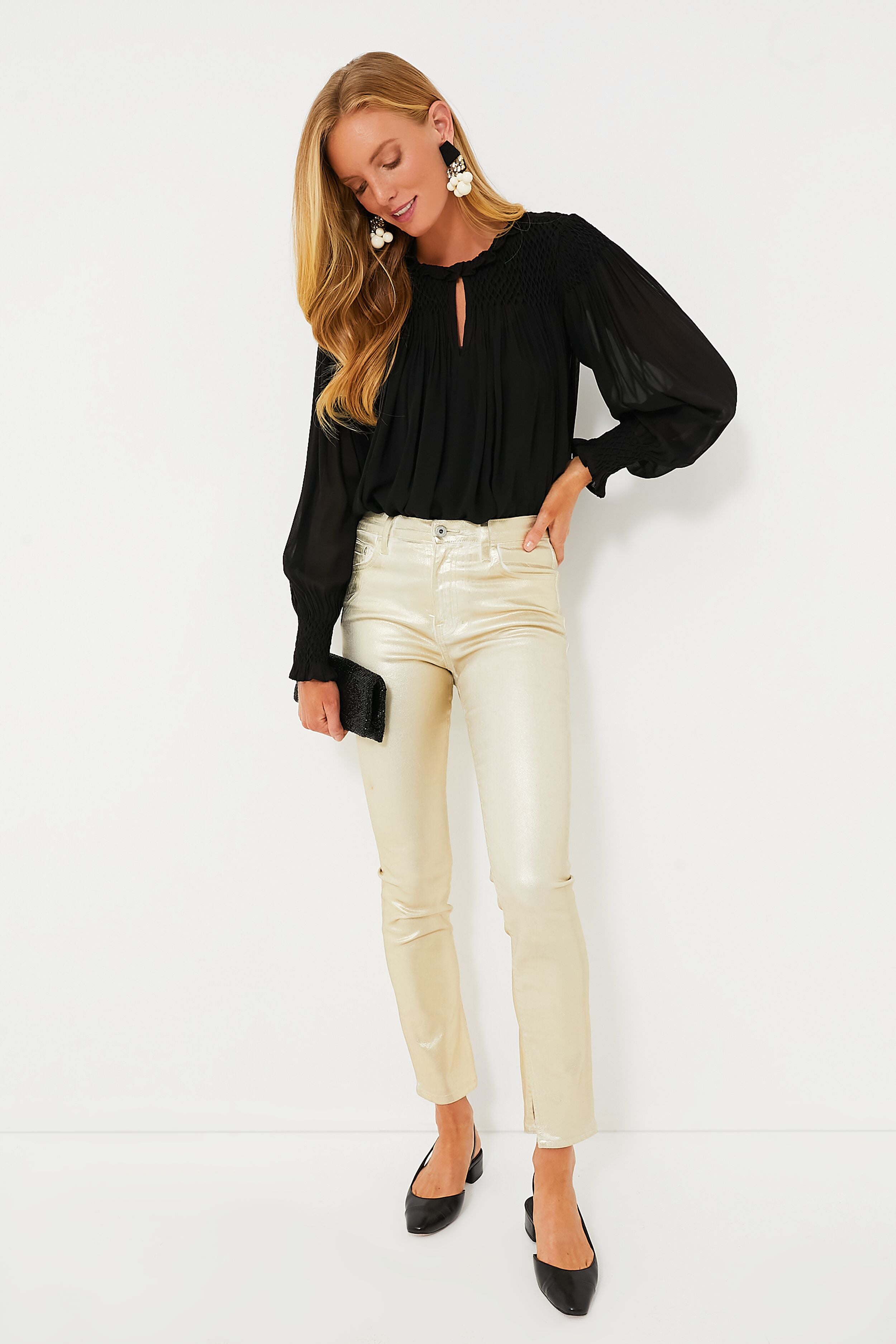 Black Beaded Clutch-Get Girly