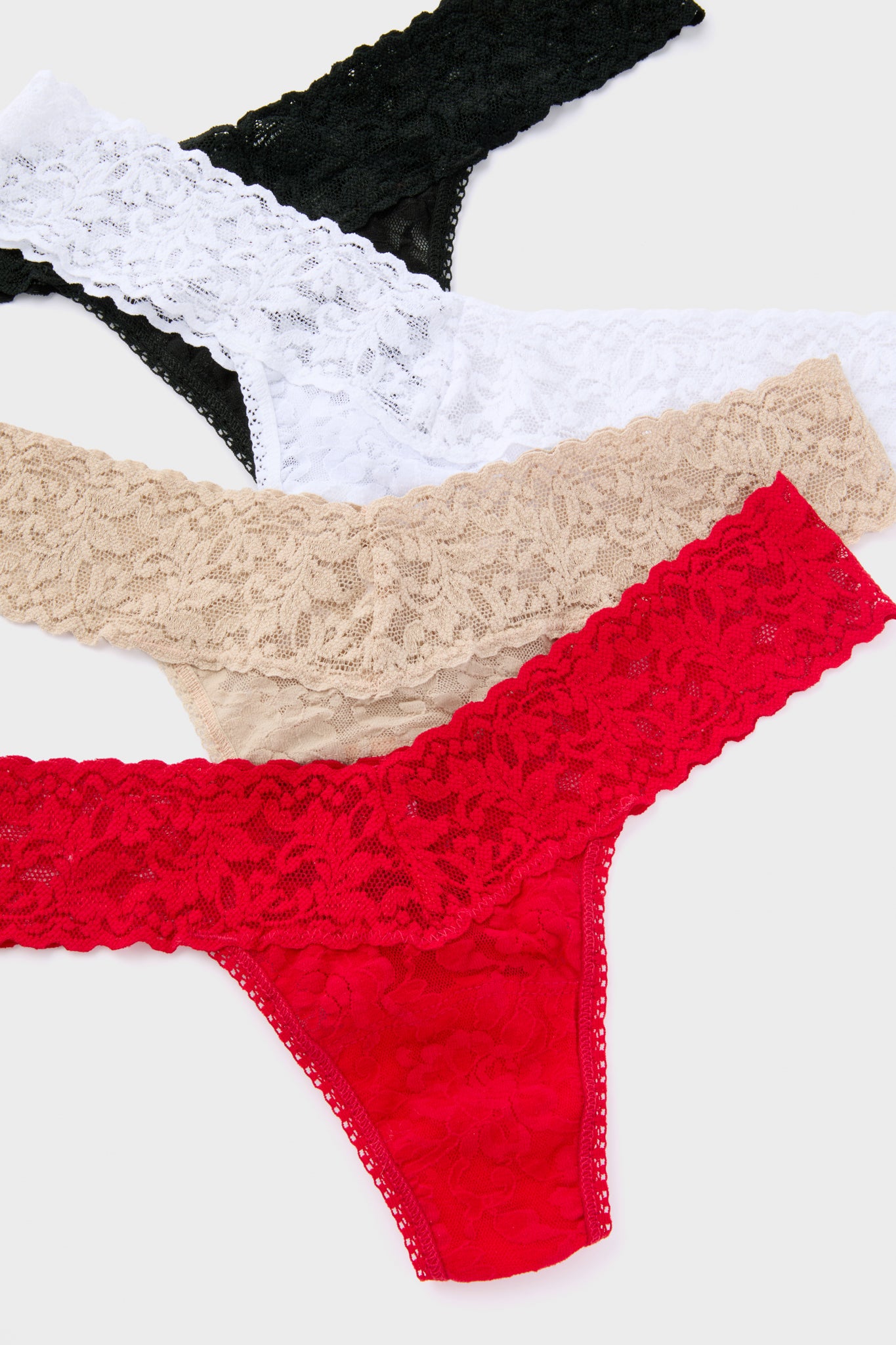 Black Chai and White Low Rise Thong 3 Pack-Get Girly