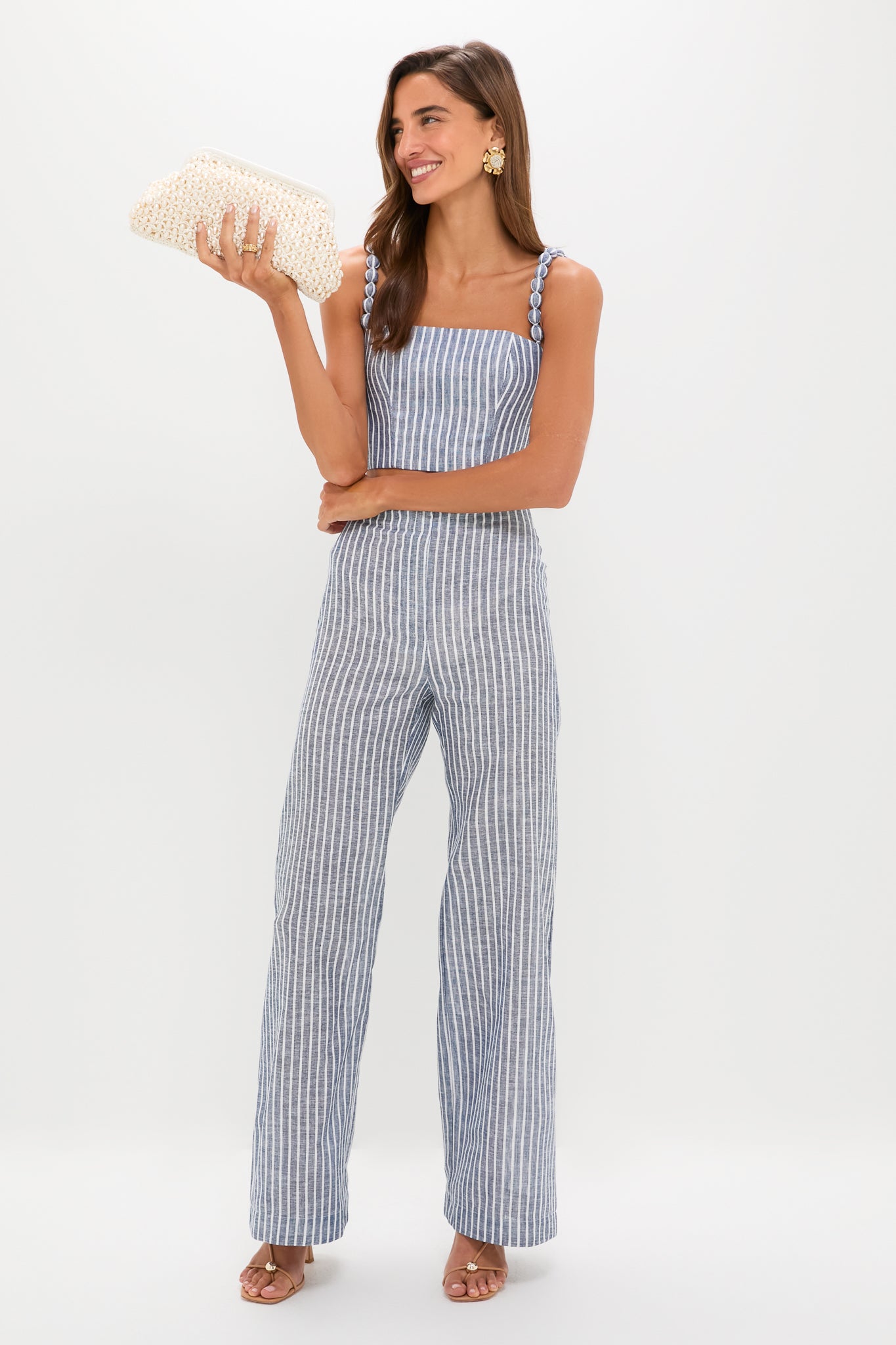 White Perola Clutch-Get Girly