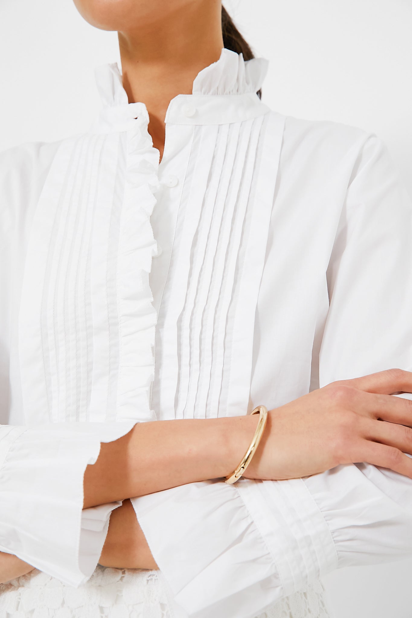 White Phoebe Blouse-Get Girly