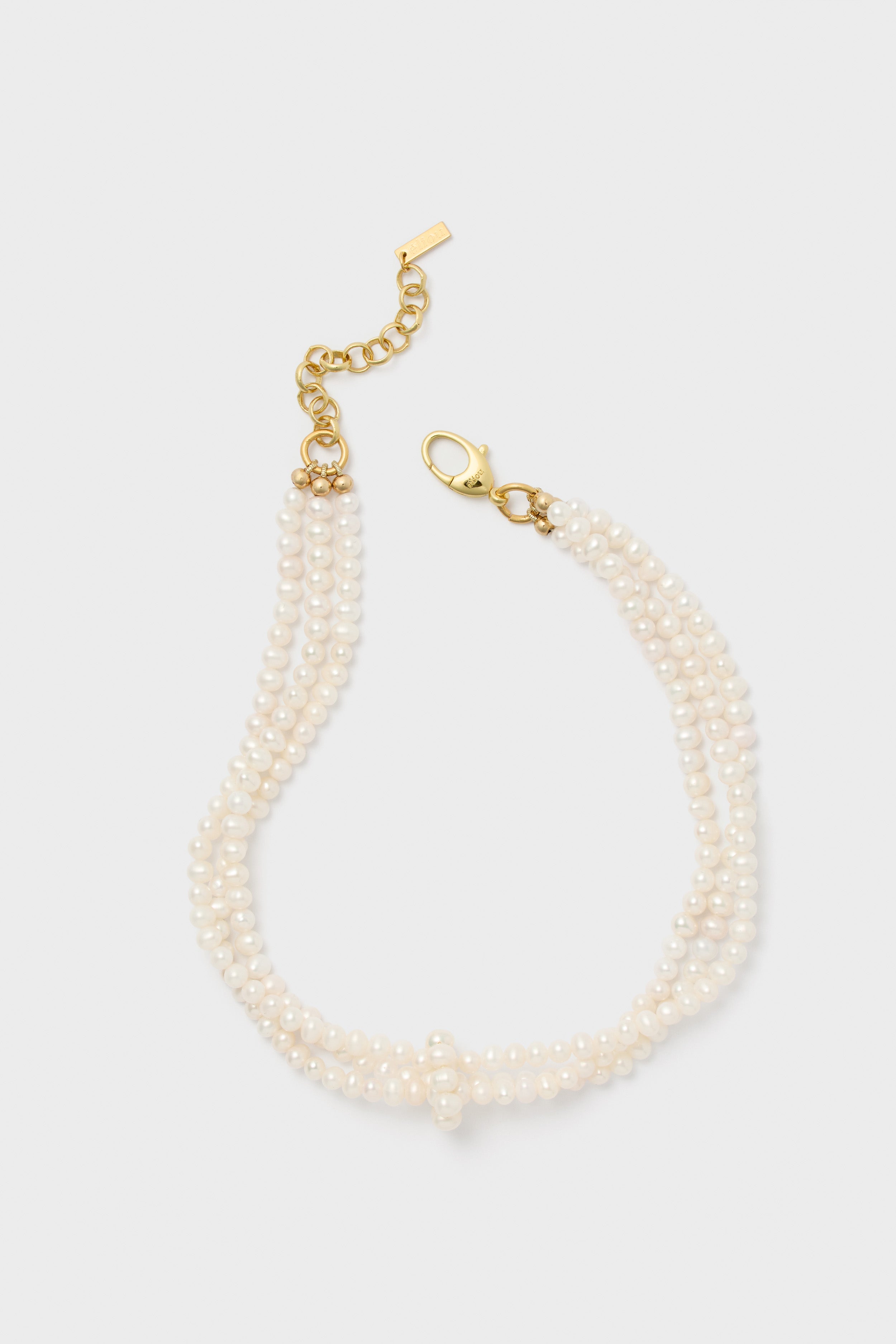 White Freshwater Pearl Dalia Necklace-Get Girly