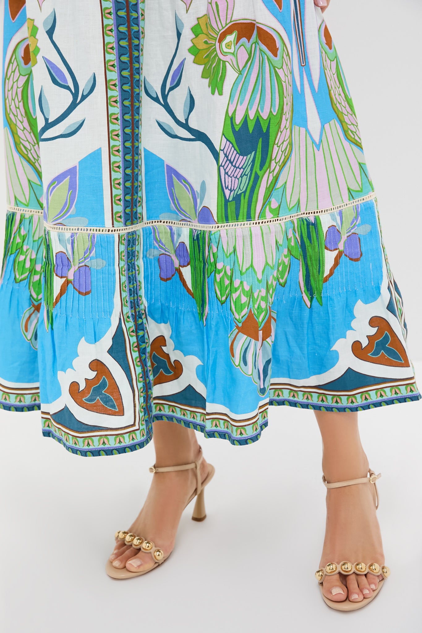 Blue Multicolor Sybill Dress-Get Girly