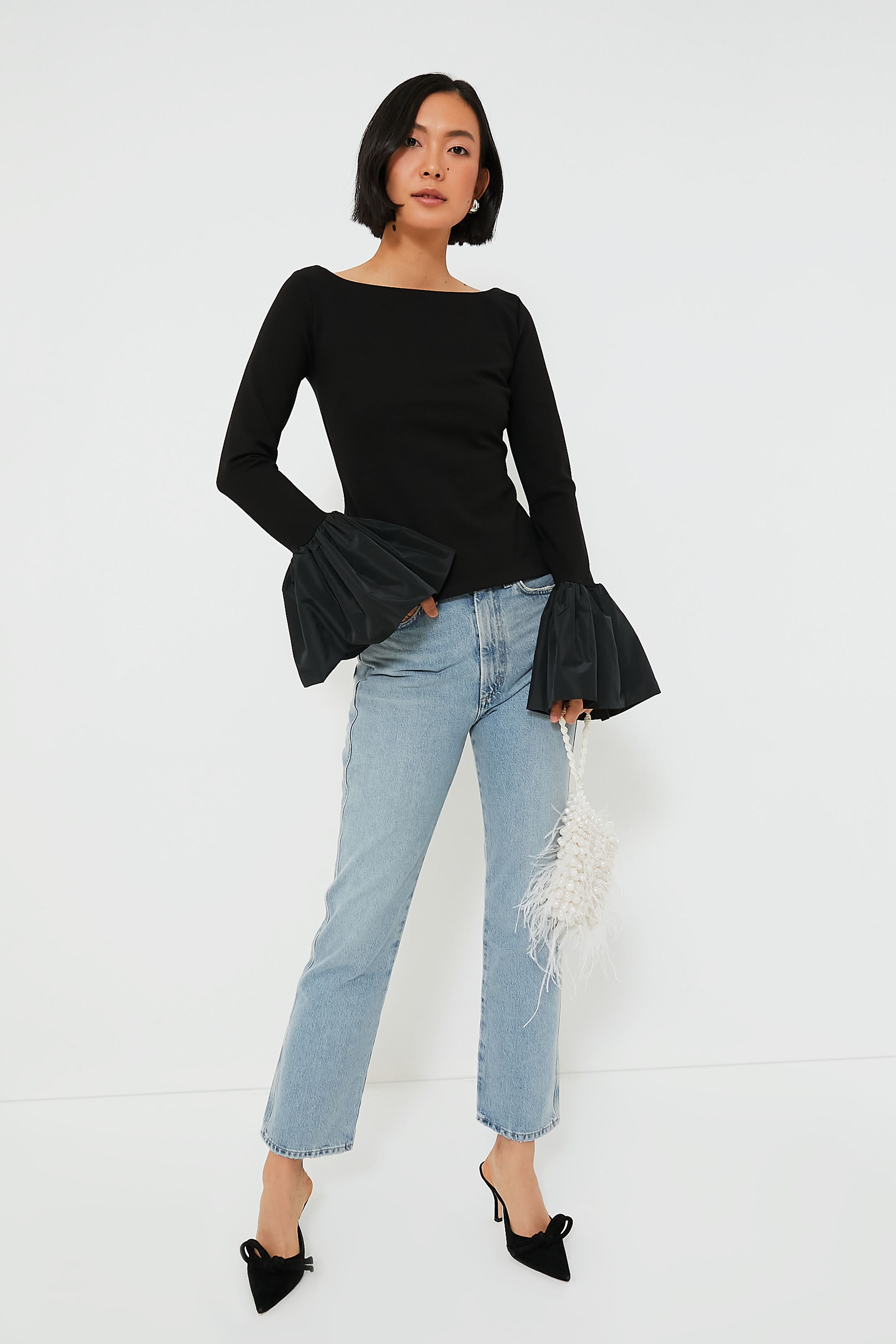 Black Paige Top-Get Girly