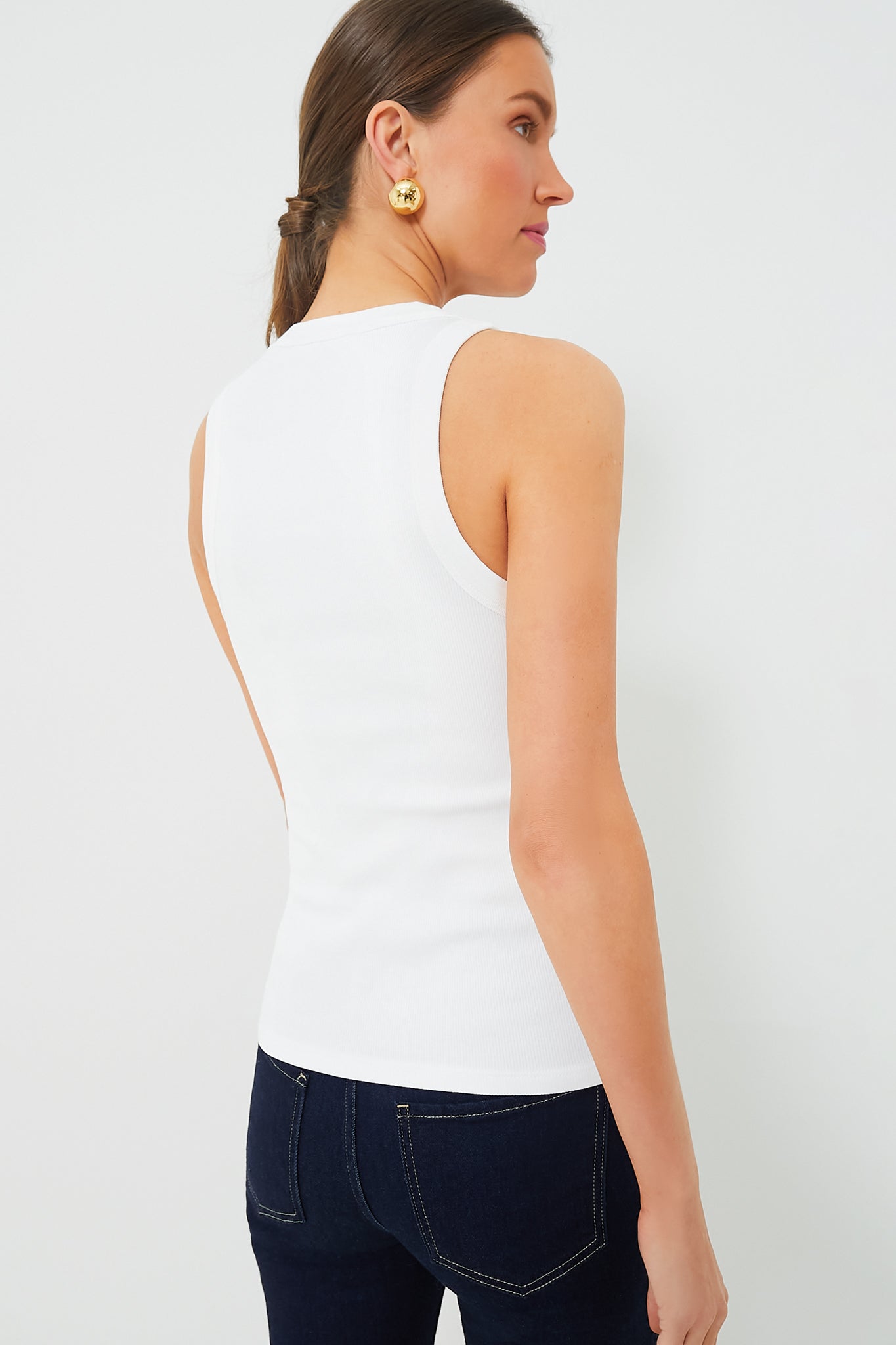 White Jordyn Tank-Get Girly