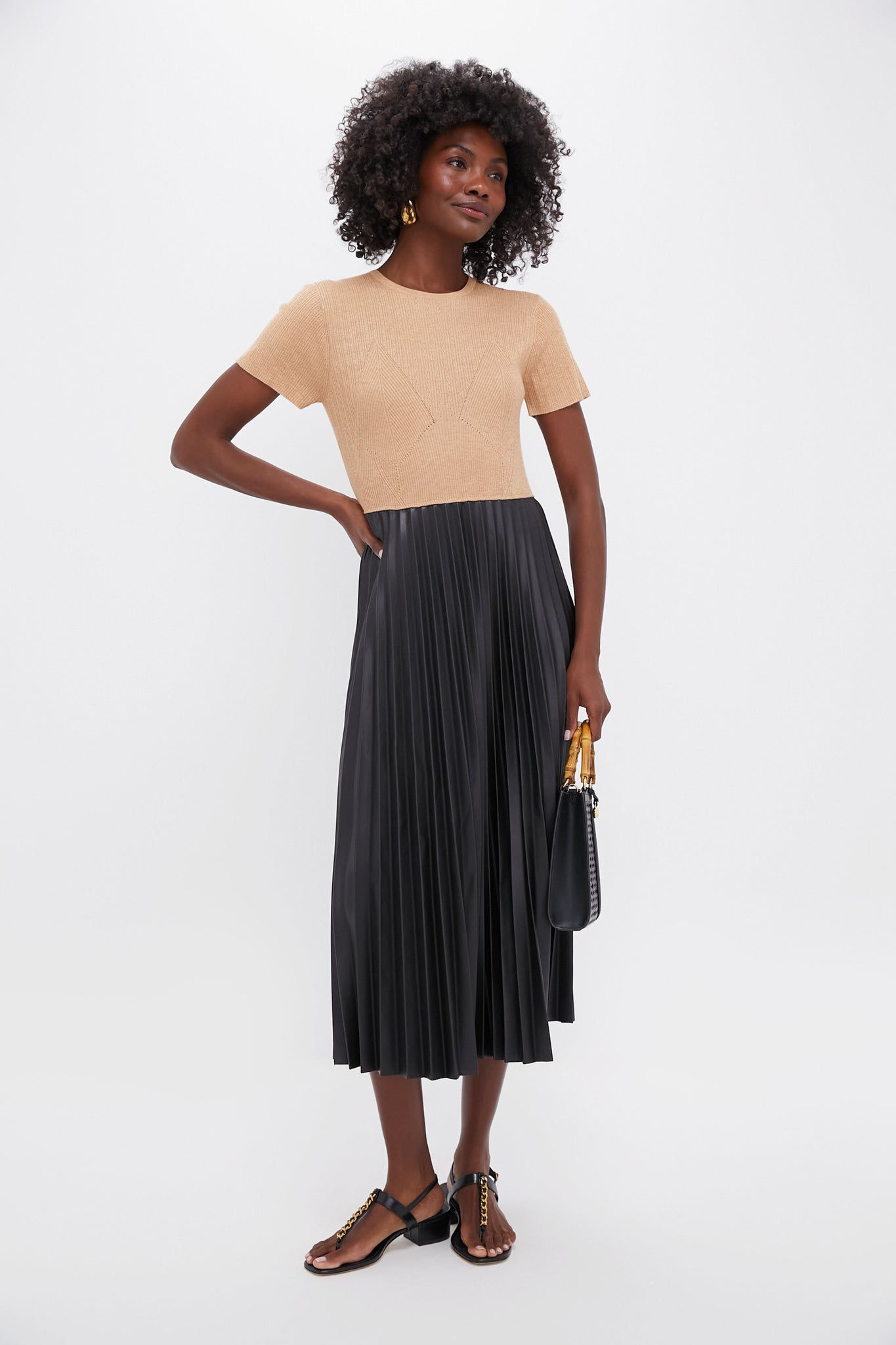 Black Mixed Media Tiffany Dress-Get Girly