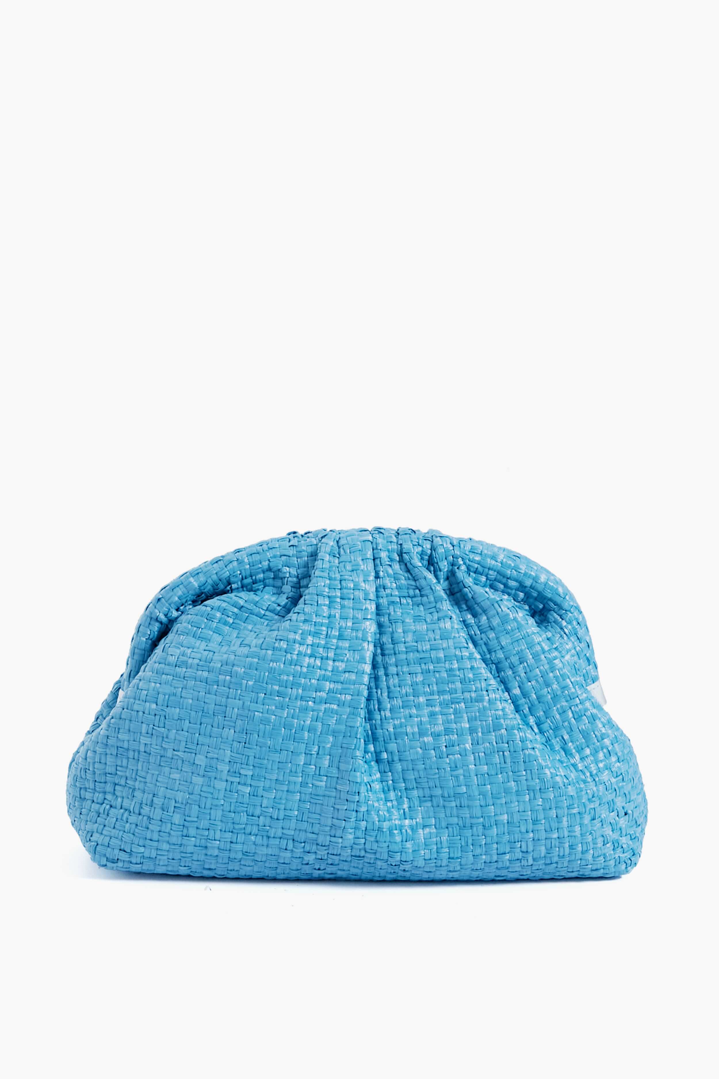 Azzurro Straw Game Clutch-Get Girly