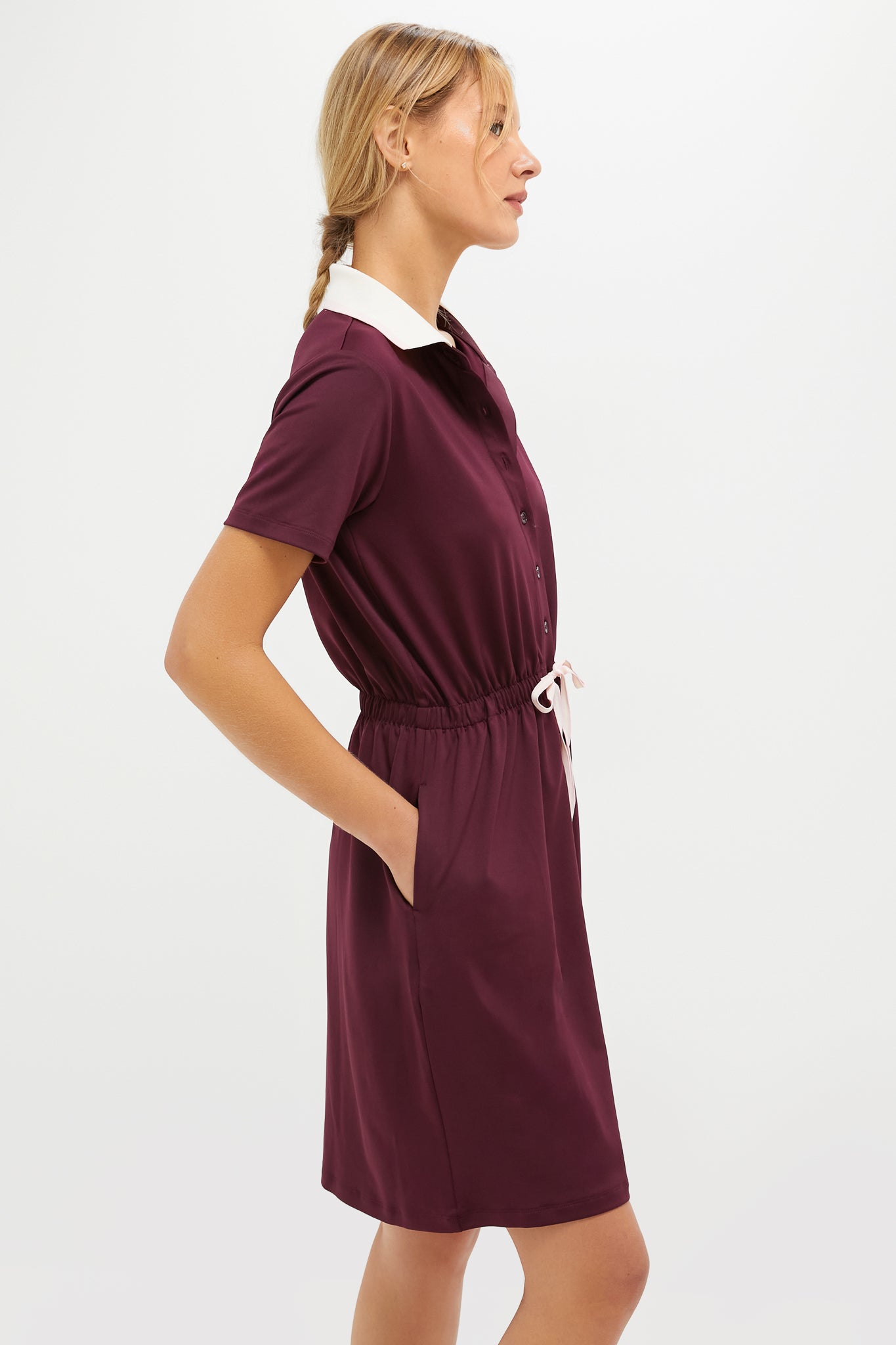 Winetasting Short Sleeve Performance Jersey Alcott Golf Dress-Get Girly