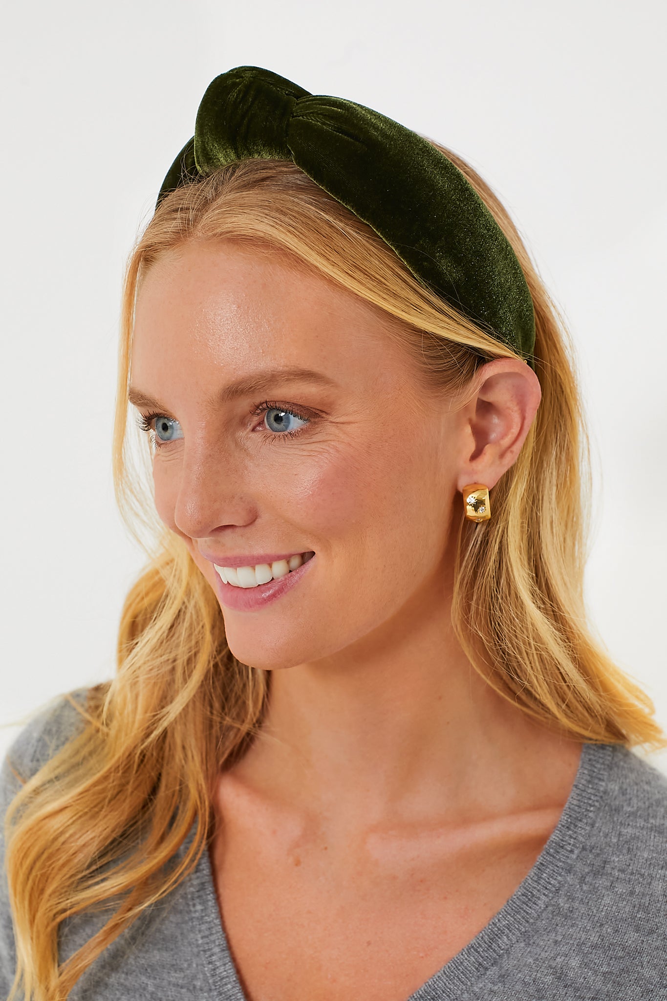 Alpine Velvet Knotted Headband-Get Girly