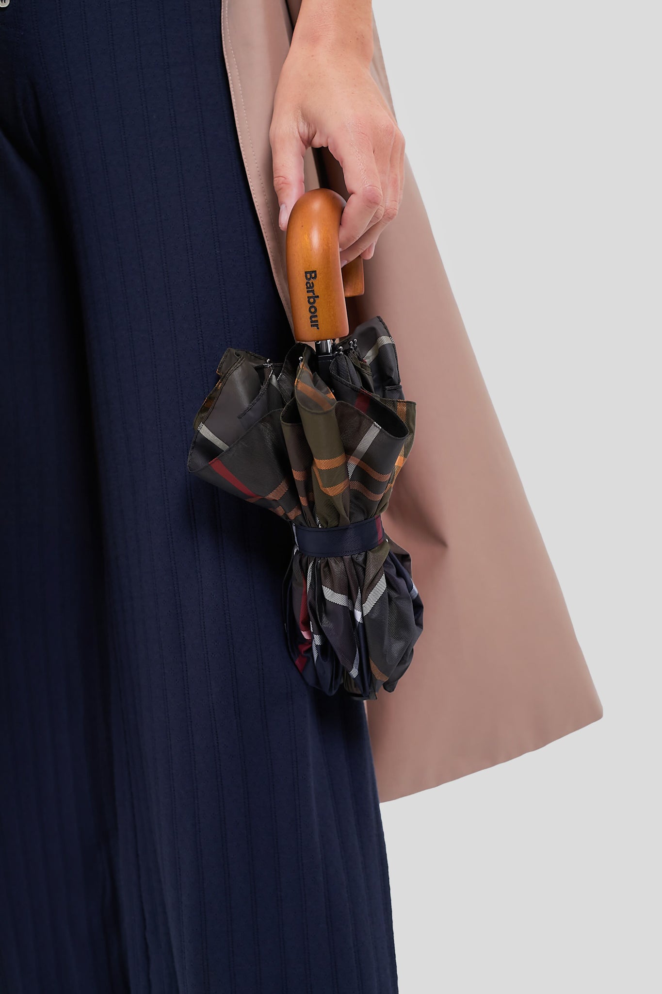 Classic Tartan Mini Umbrella-Get Girly