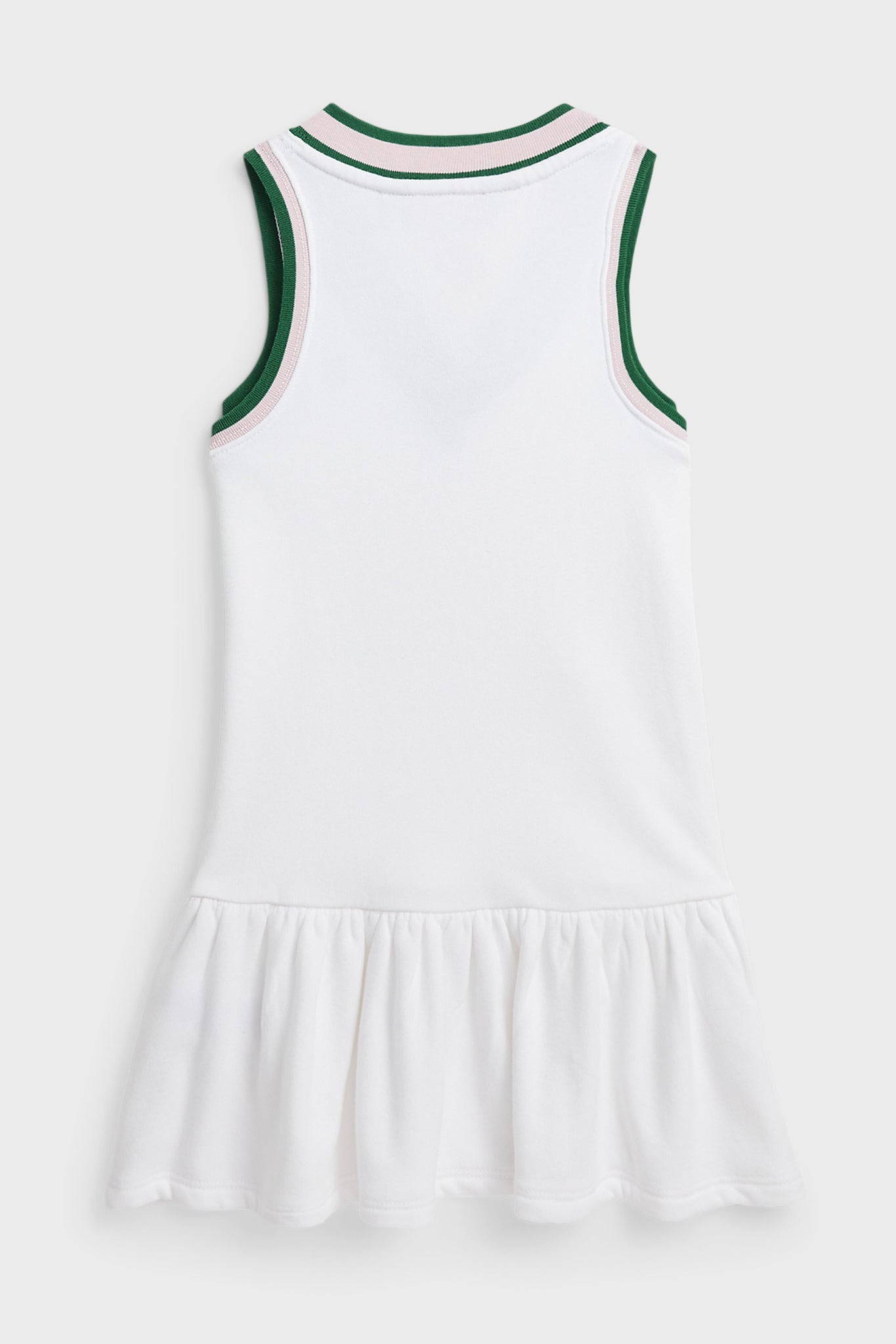 Girls Cricket-Stripe Cotton Terry Dress-Get Girly