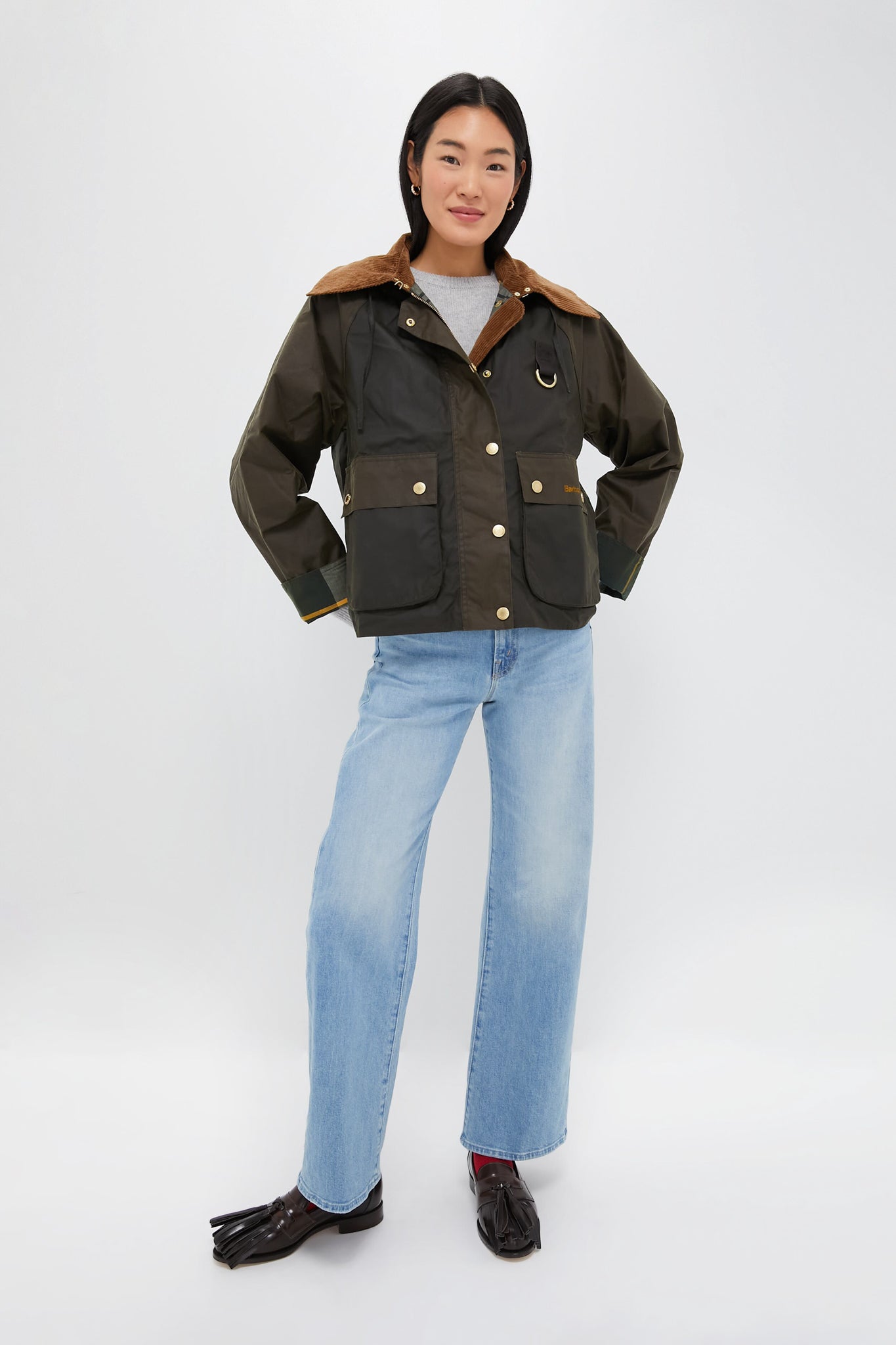 Archive Olive Reighton Wax Jacket-Get Girly
