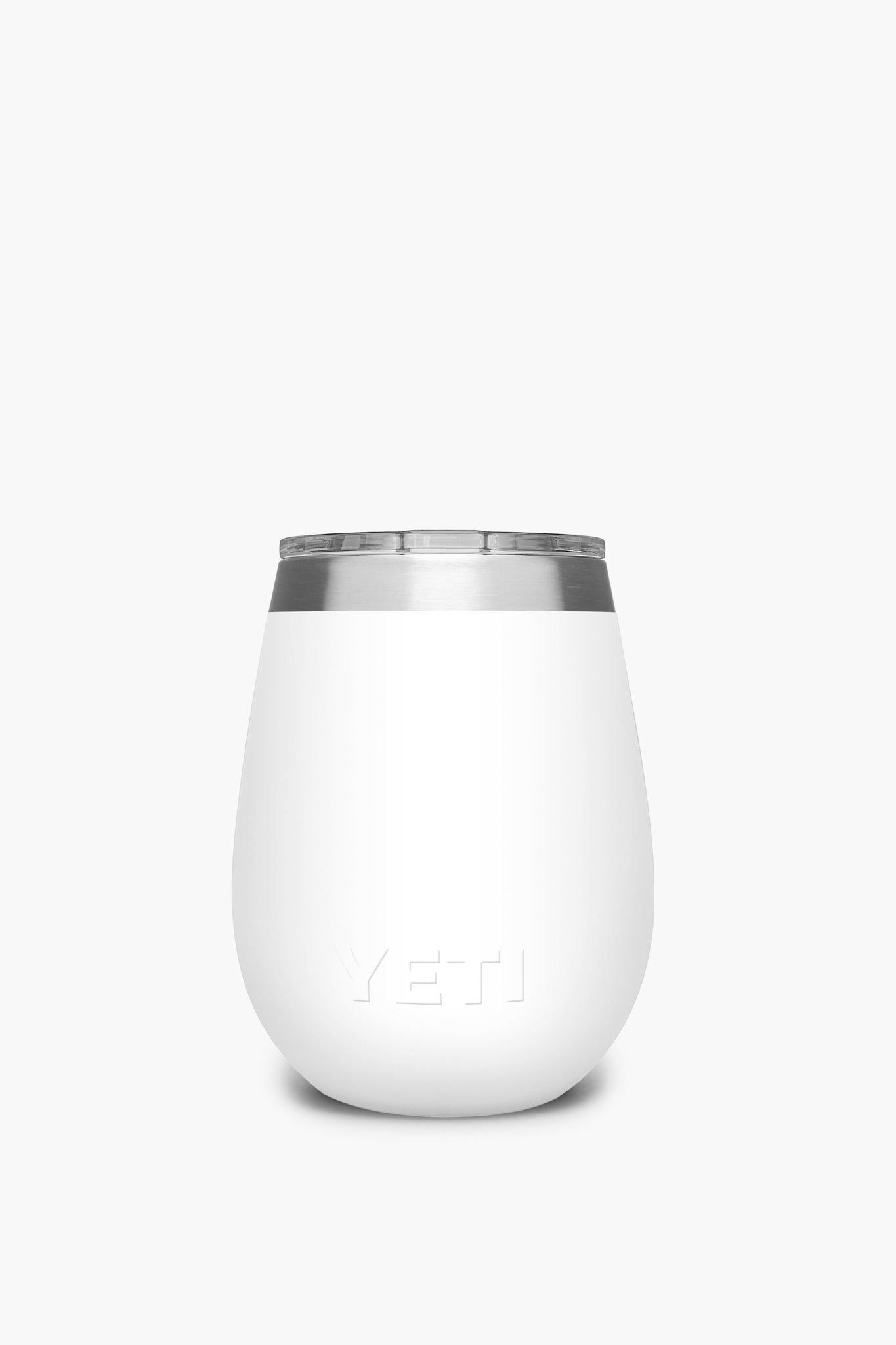 White Rambler 10oz Wine Tumbler With Magslider Lid-Get Girly