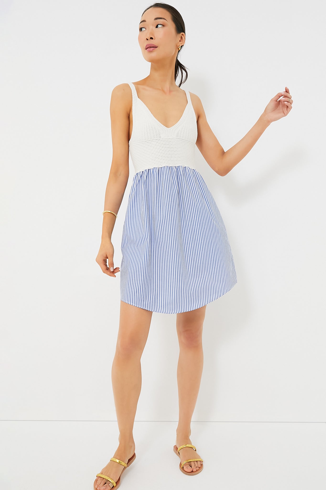 The White and Royal Esmee Dress-Get Girly
