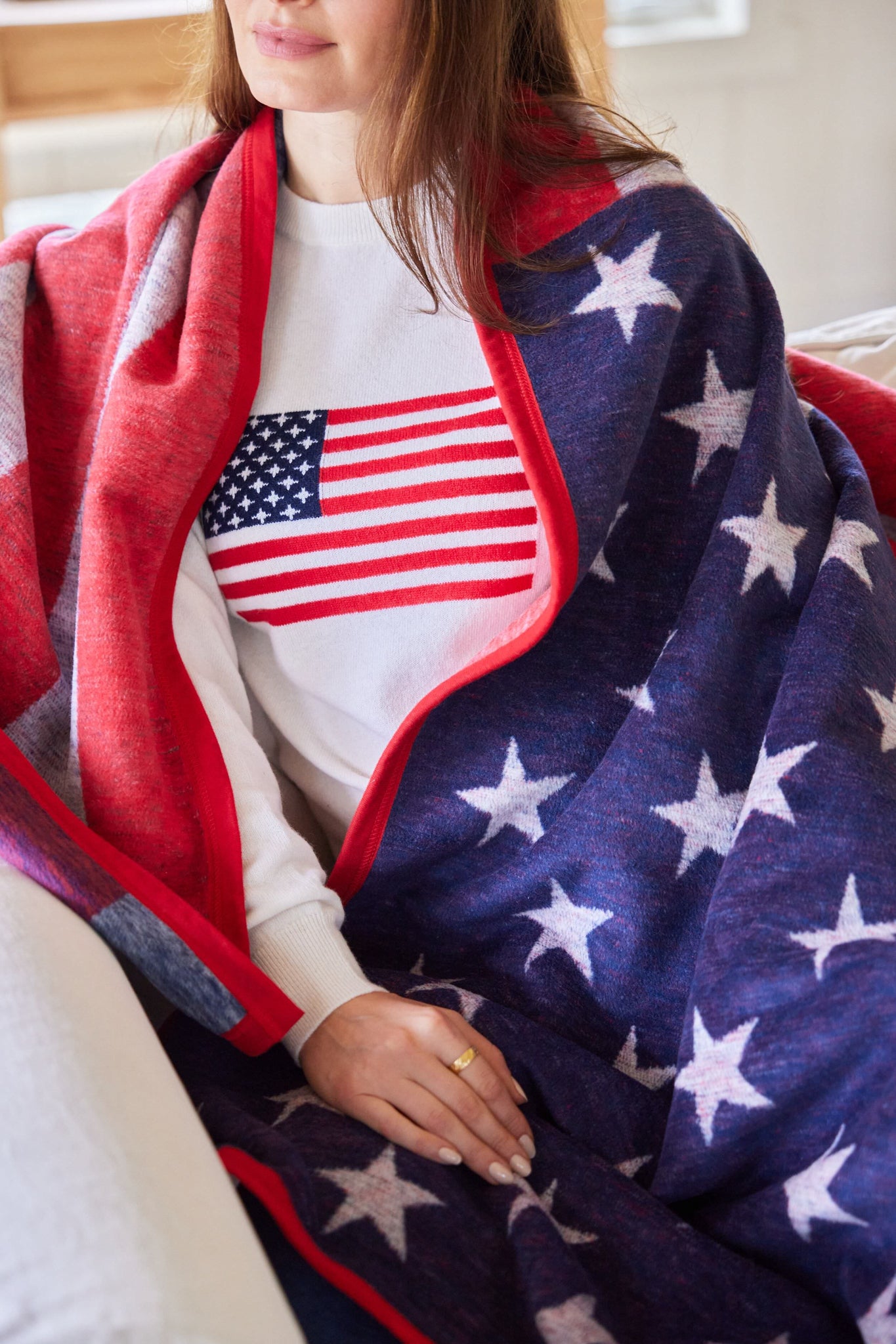 American Flag Blanket-Get Girly