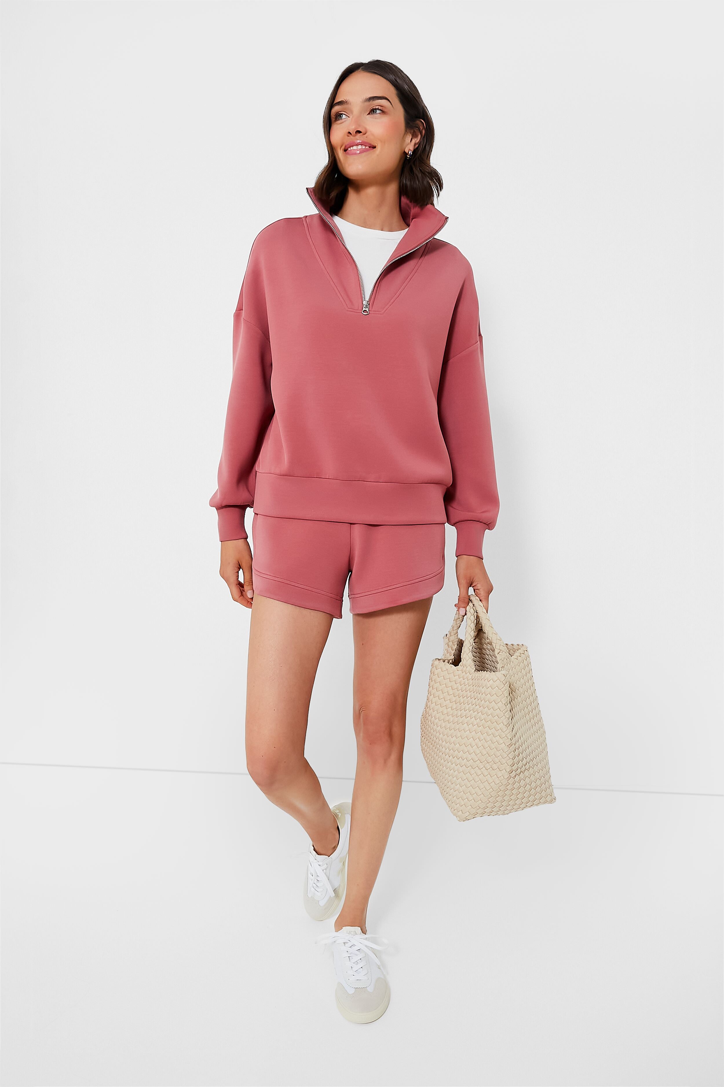 Withered Rose Hawley Half Zip-Get Girly