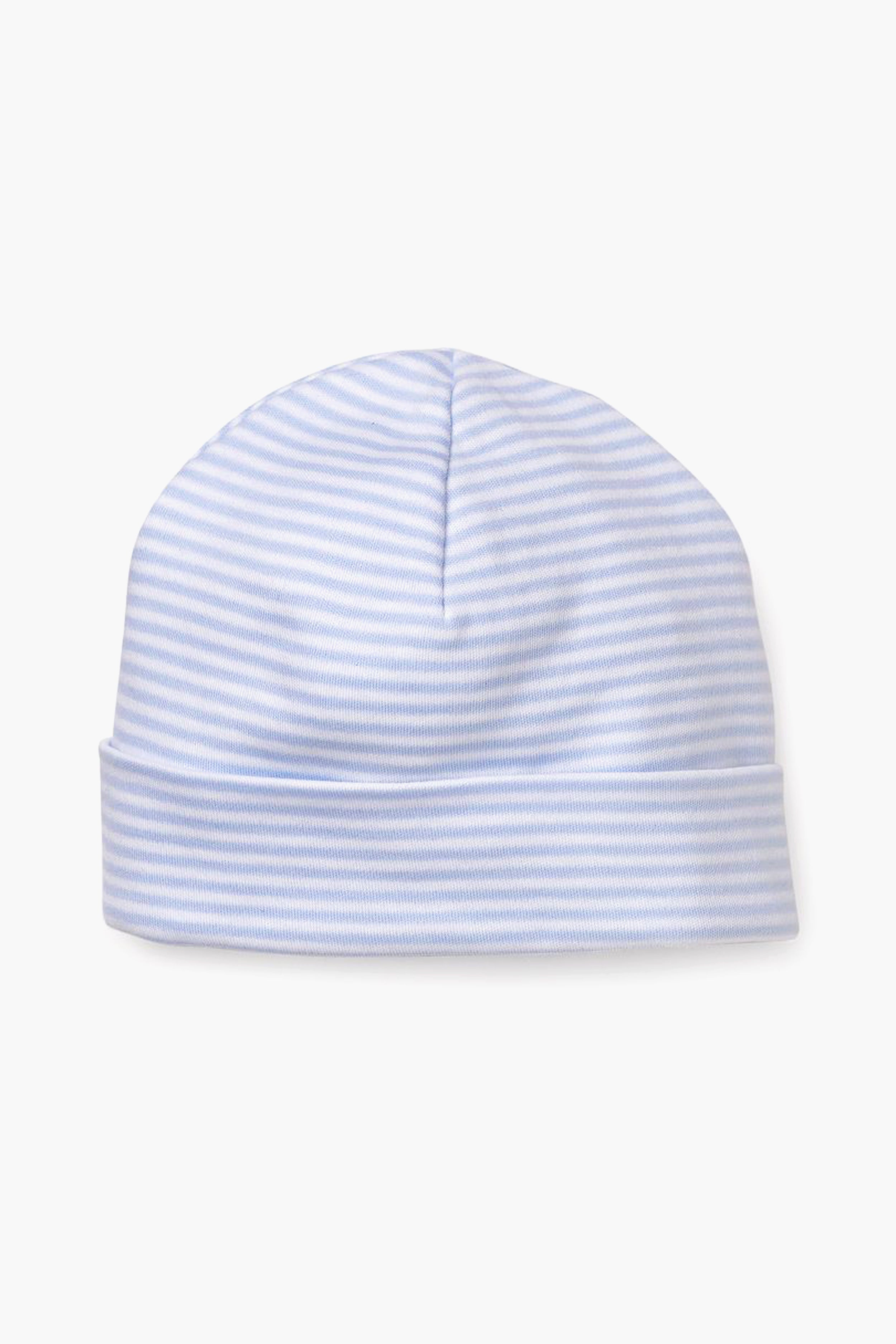 Blue Stripe Classic Rib Hat-Get Girly