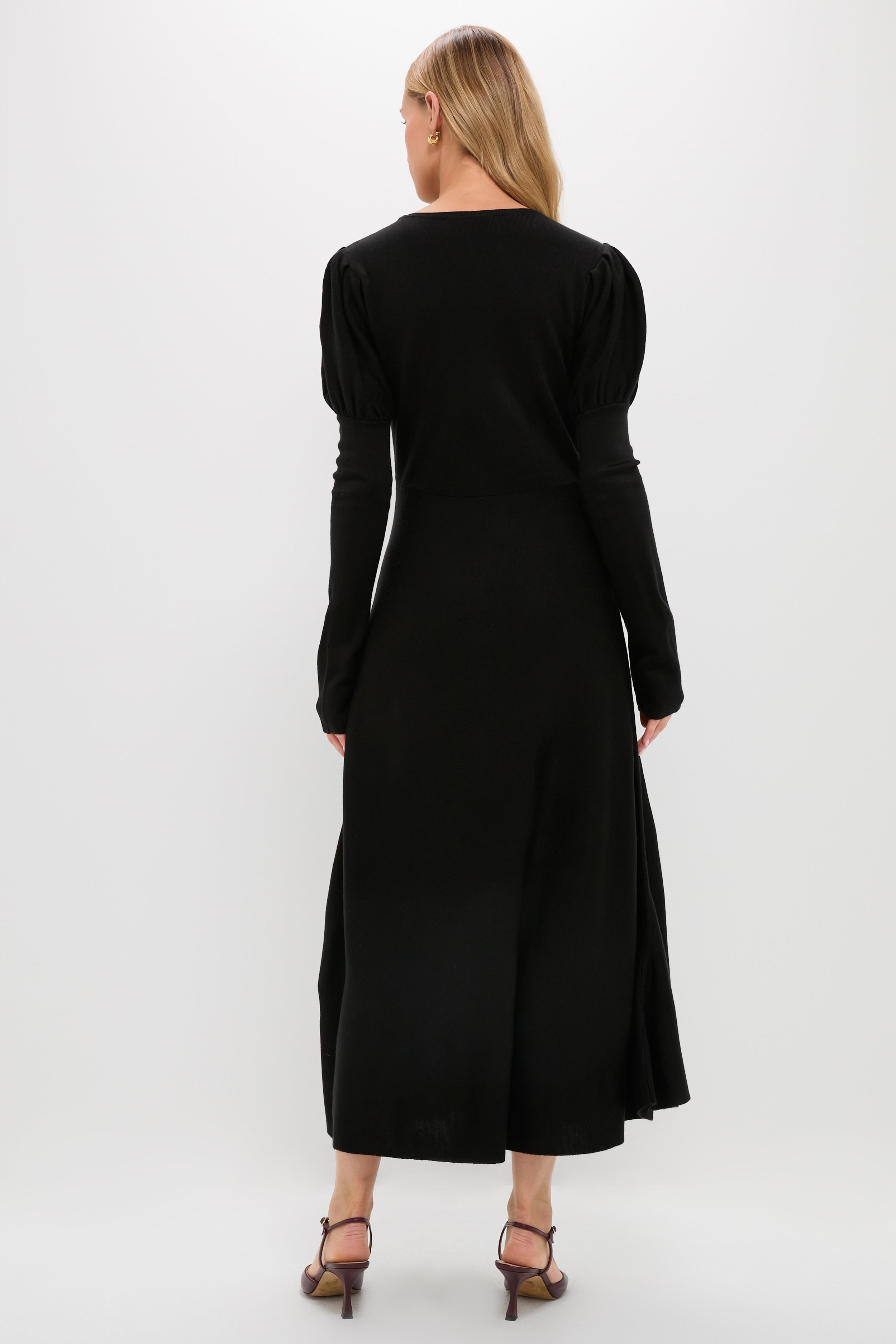 Black Brielle Sweater Dress-Get Girly