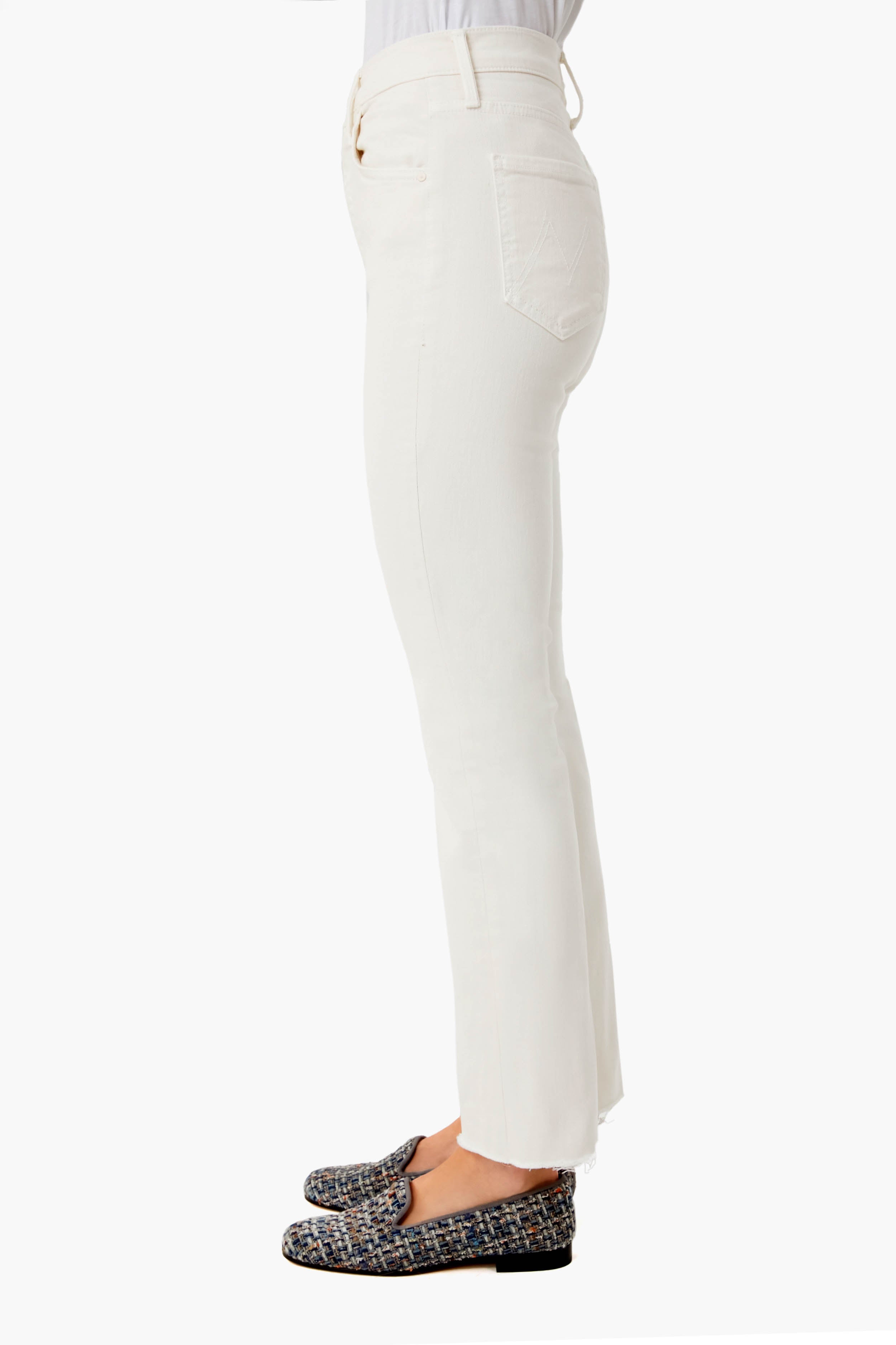 Antique White The Tripper Ankle Fray-Get Girly