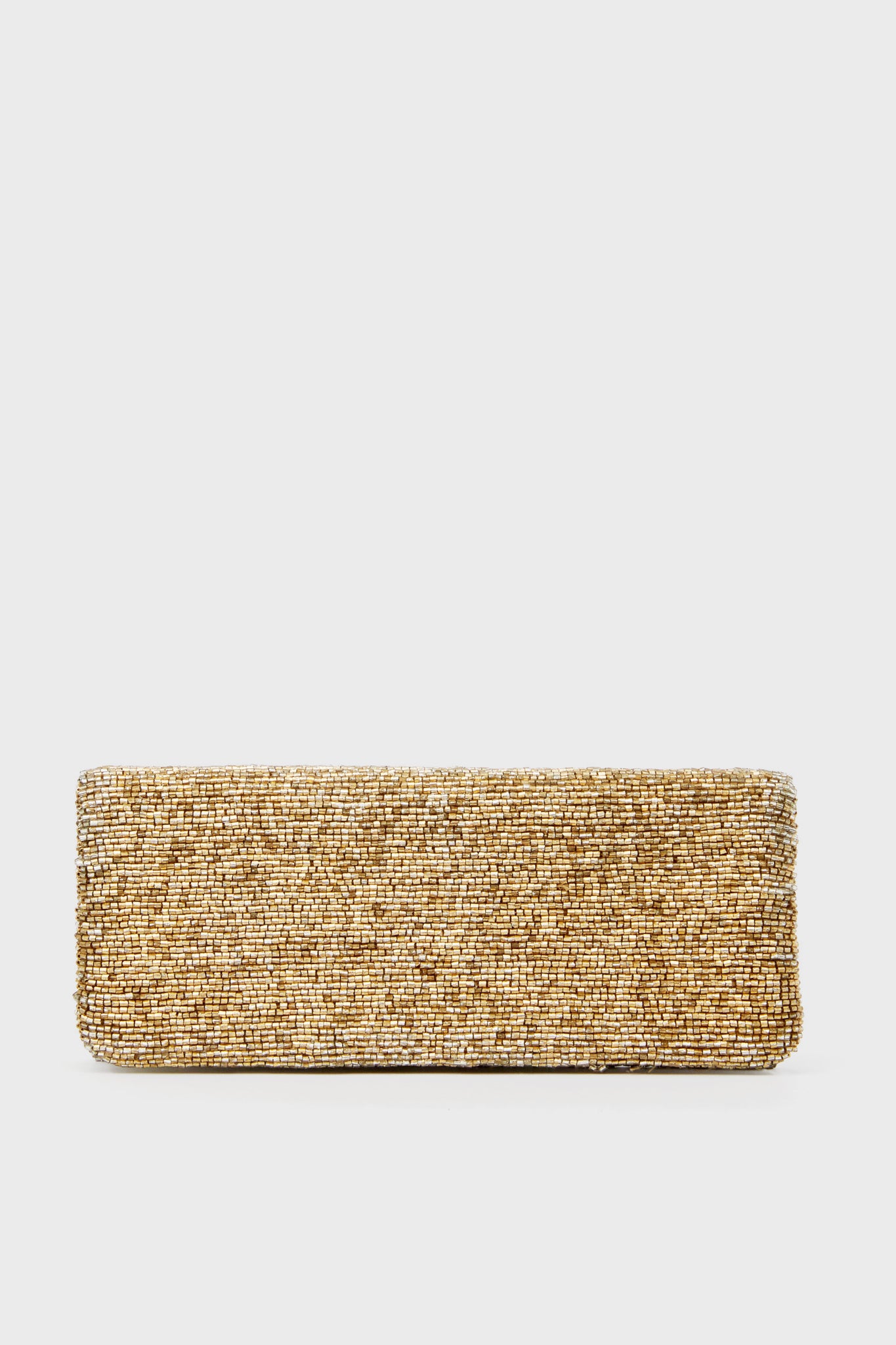 Gold Beaded Clutch-Get Girly