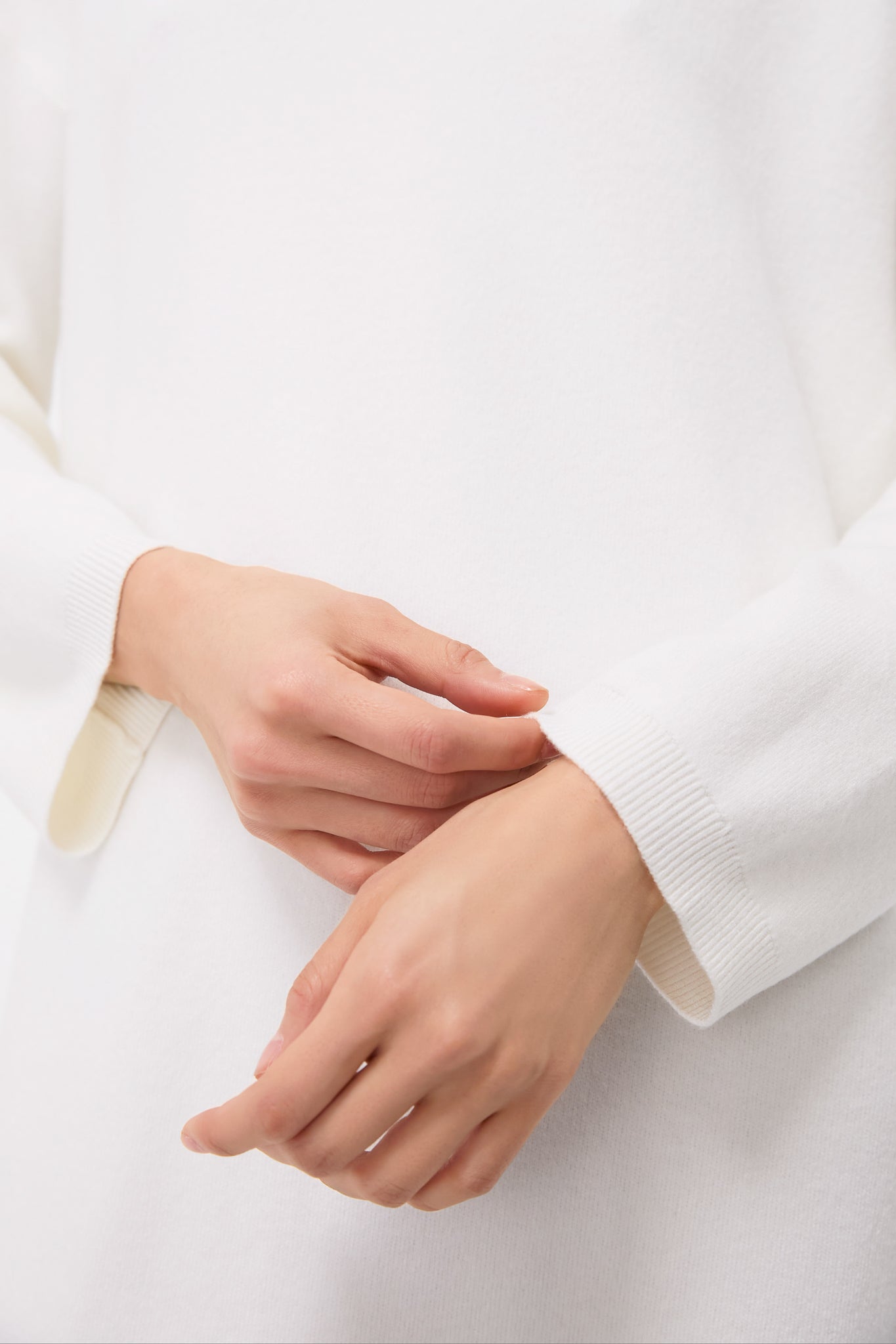 Winter White Vivianne Crewneck Dress-Get Girly