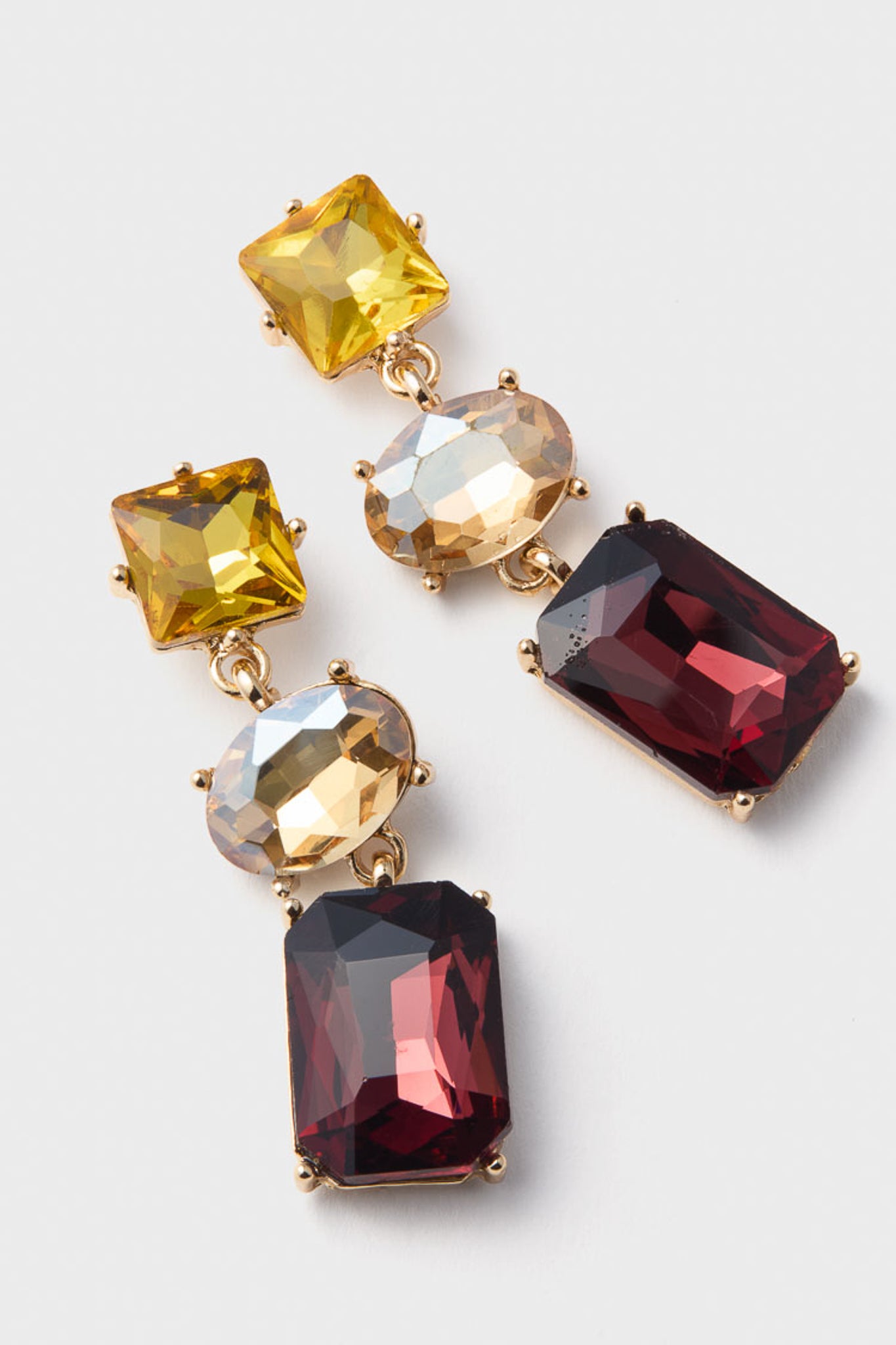 Wine Allie Earrings-Get Girly