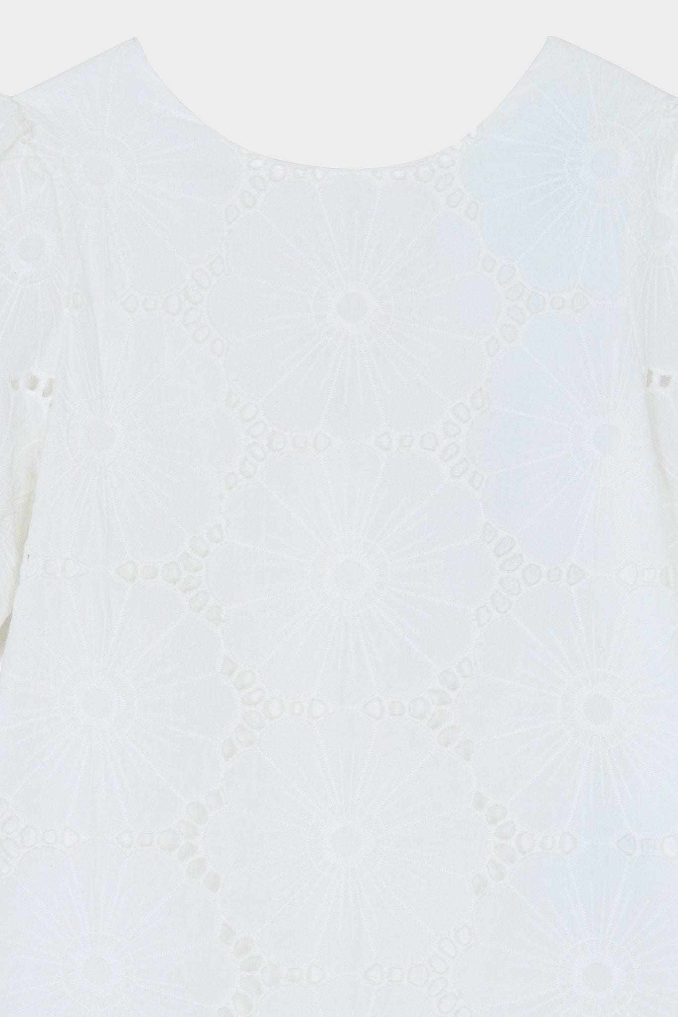 White Eyelet Dress-Get Girly