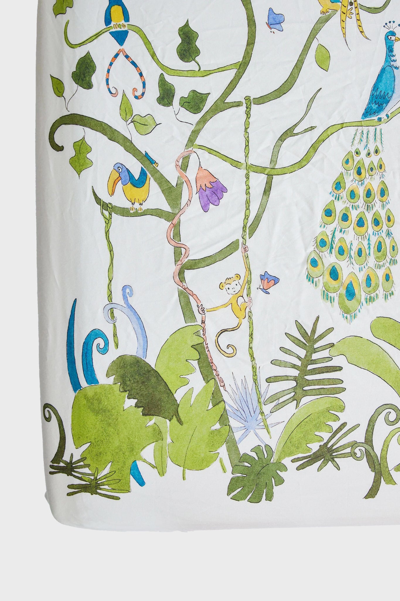 Tropical Placement Crib Sheets-Get Girly