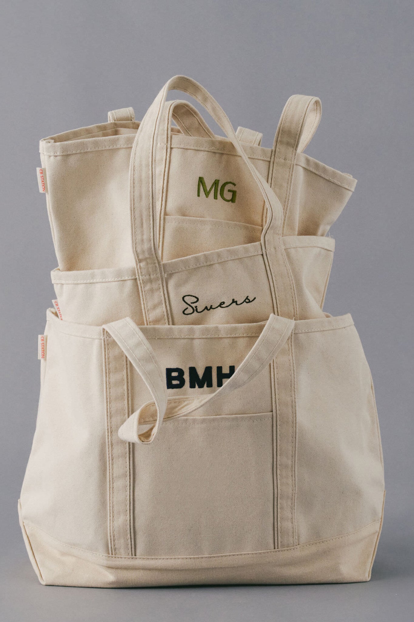 Natural Medium Canvas Tote-Get Girly