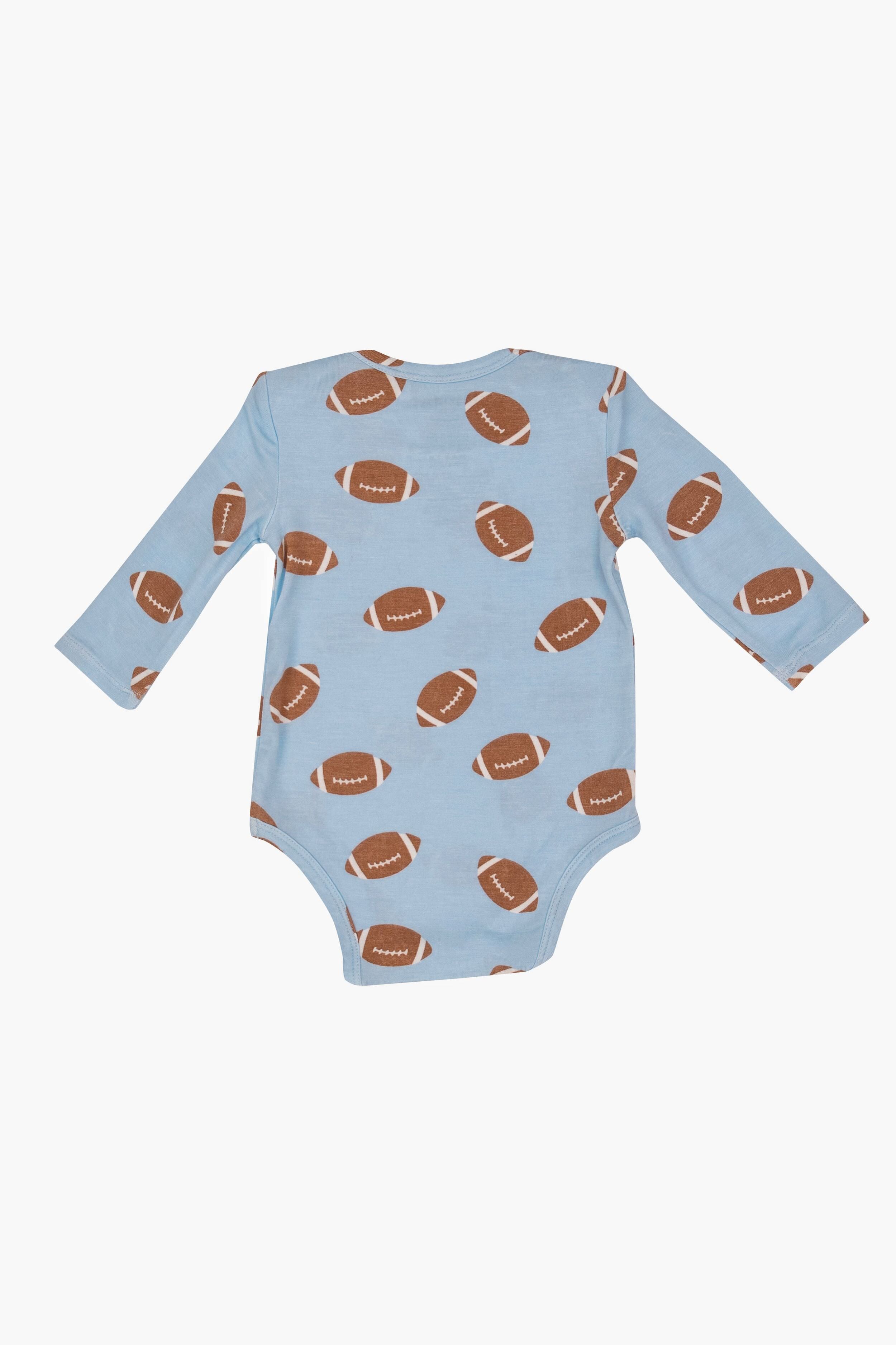 Blue Football Lap Shoulder Bodysuit 18-24M-Get Girly