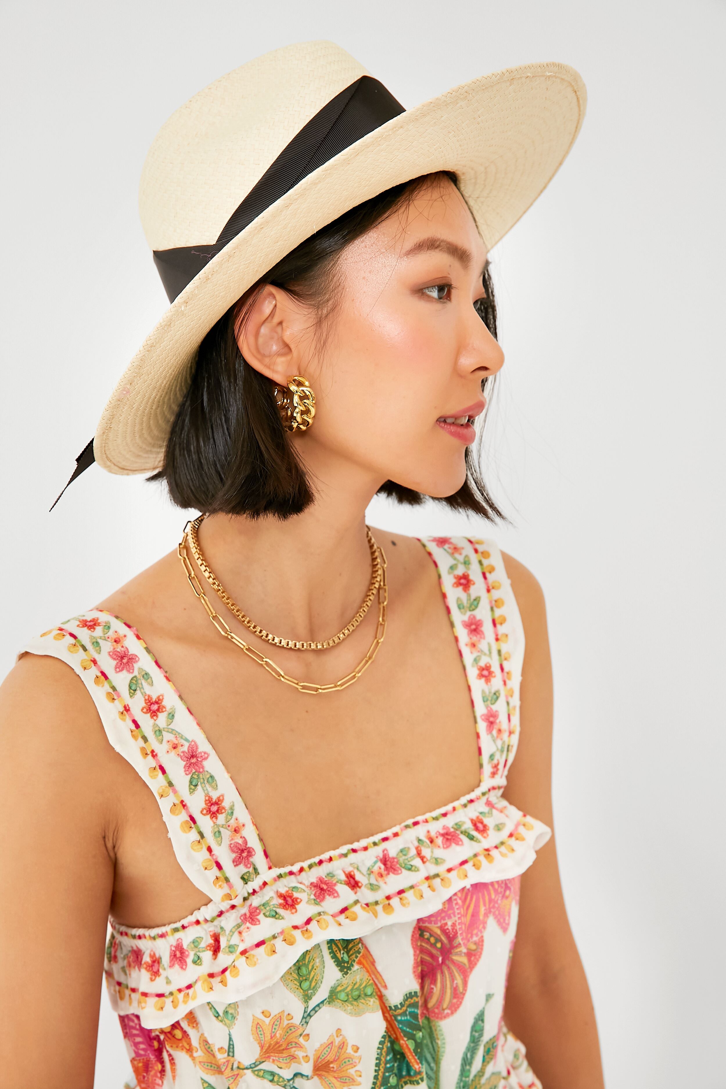 Black Gardenia Hat-Get Girly