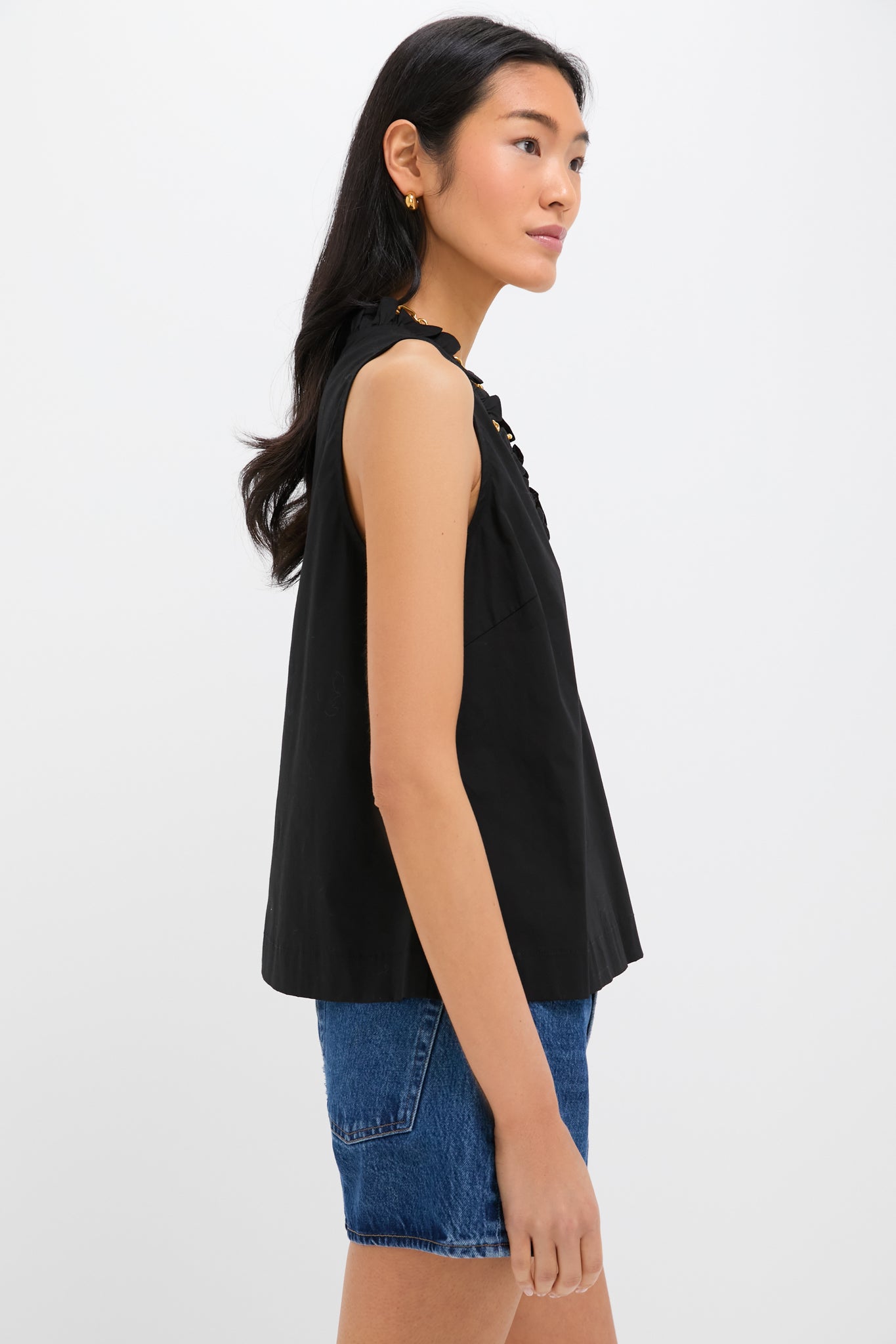 Black Veronica Top-Get Girly