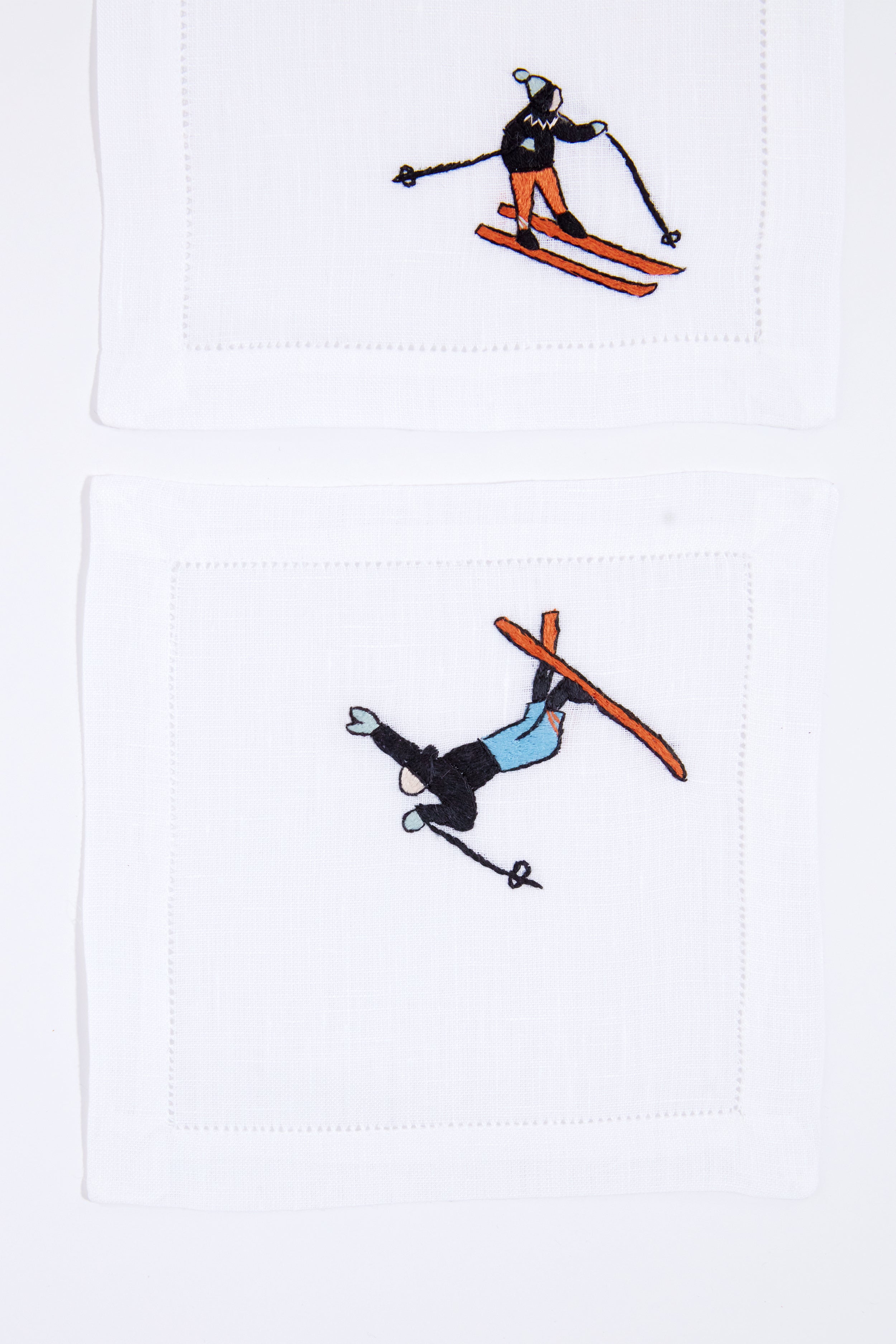 Skiers Cocktail Napkins Set of 4-Get Girly
