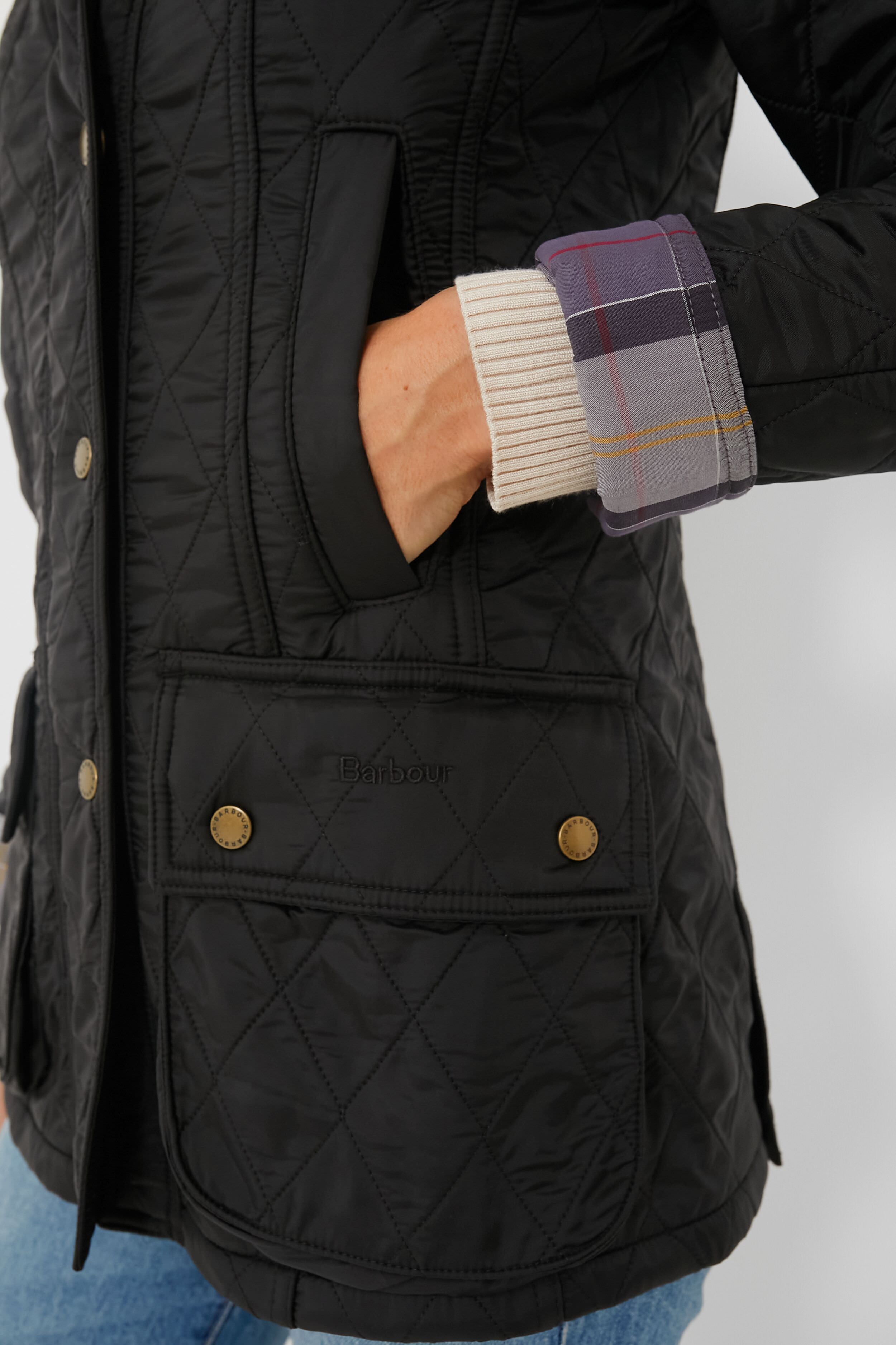 Black Beadnell Polarquilt Jacket-Get Girly