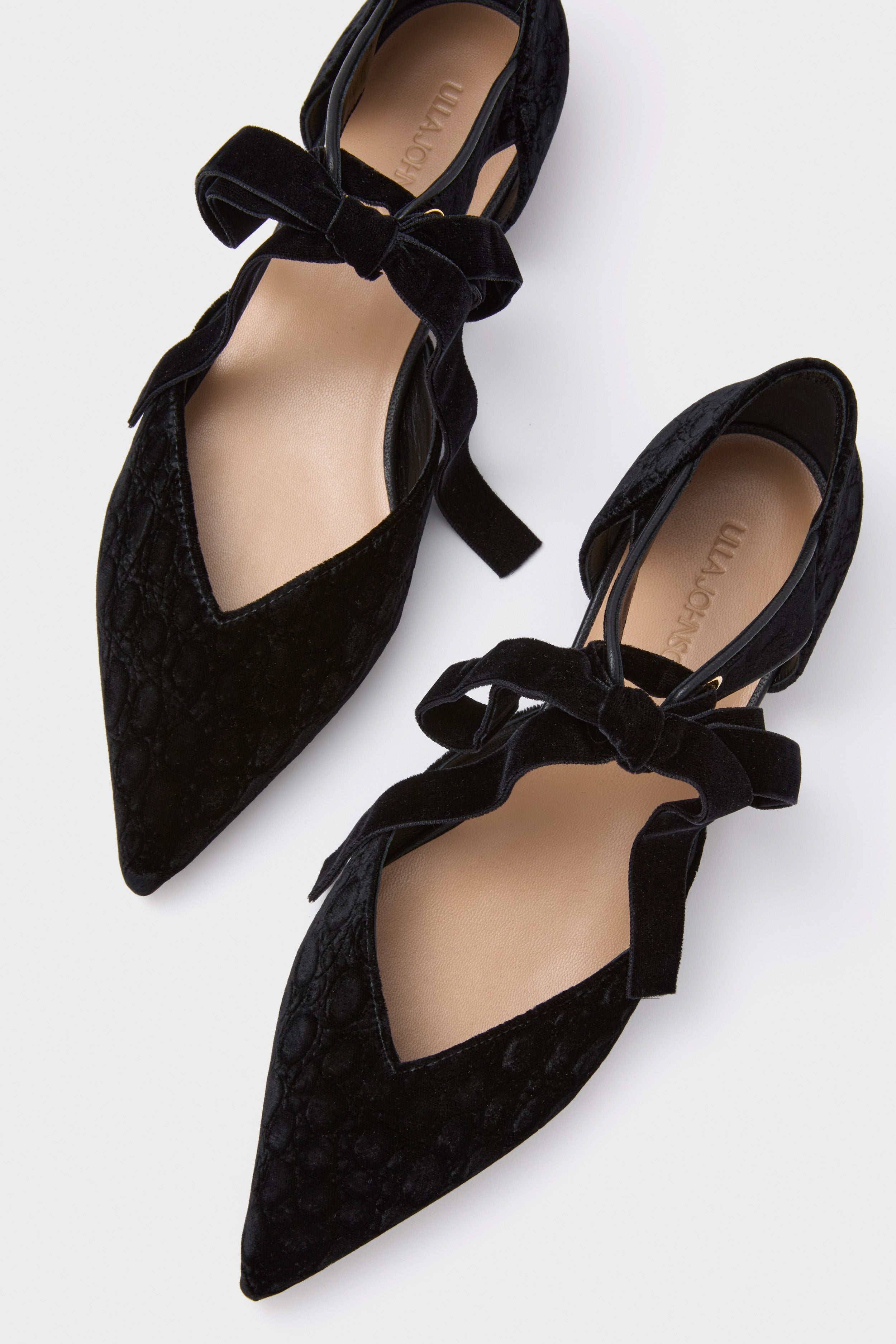 Black Corinna Bow Flats-Get Girly