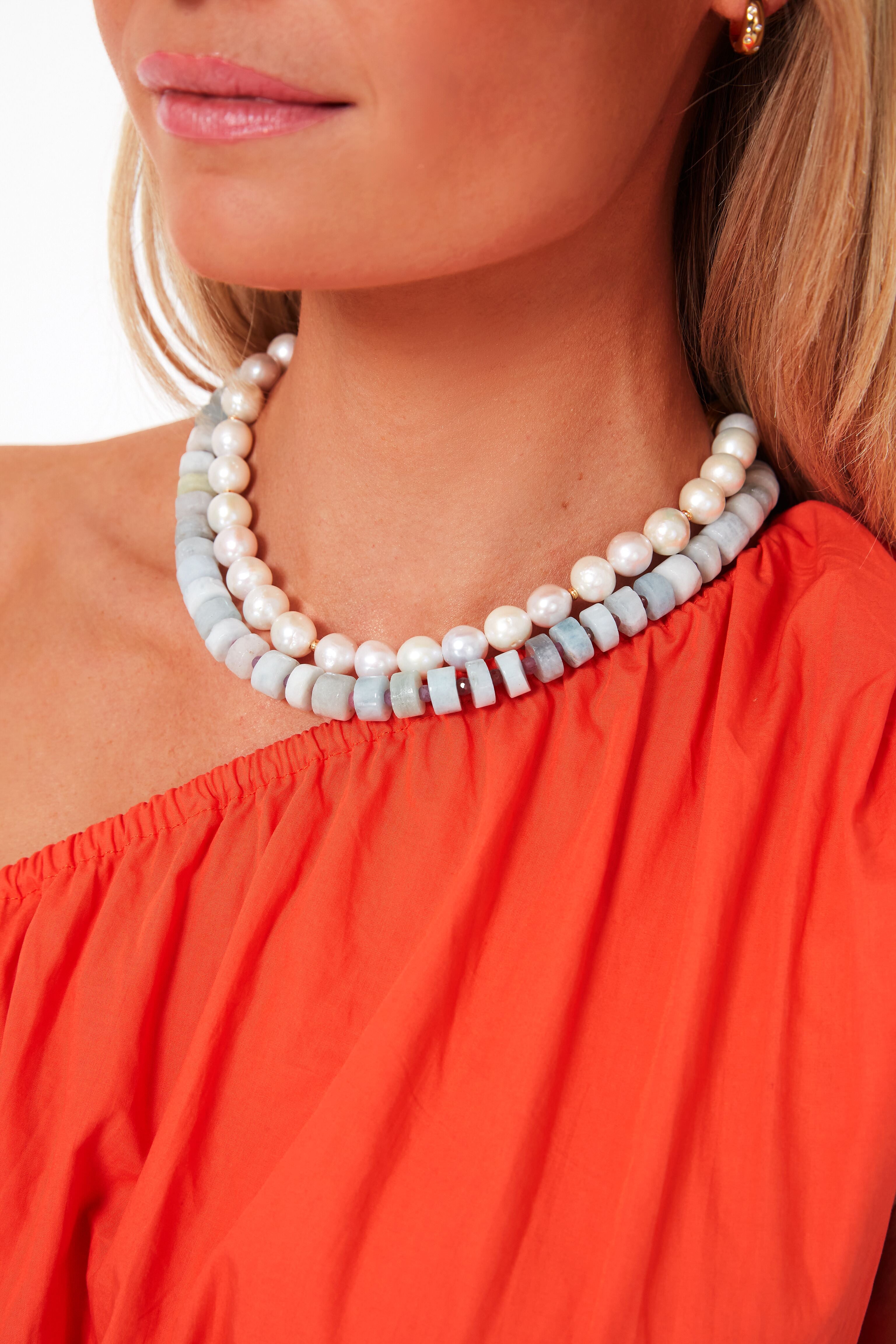 White Reyes Necklace-Get Girly