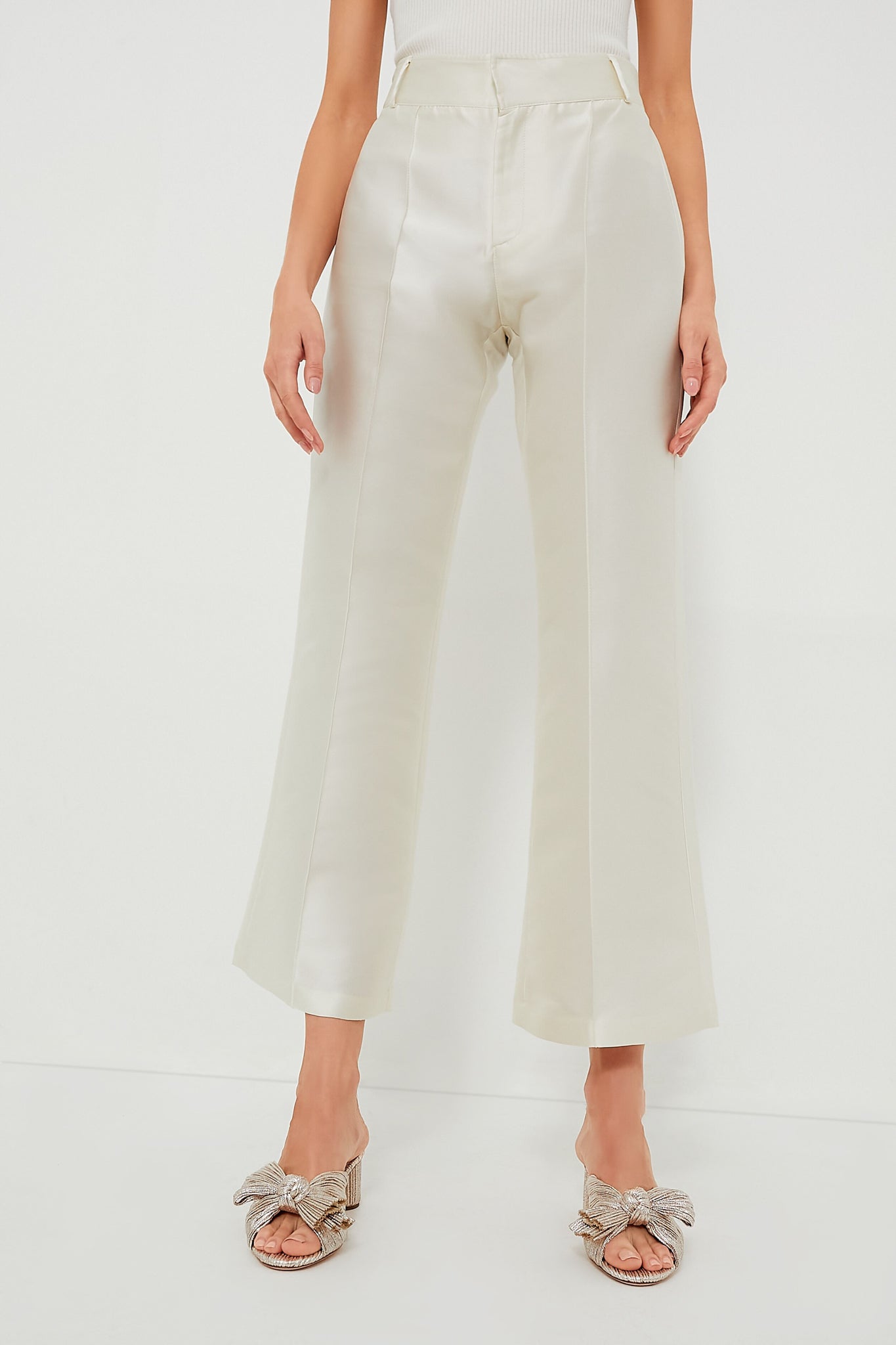 White Yoshitomo Smart Pants-Get Girly