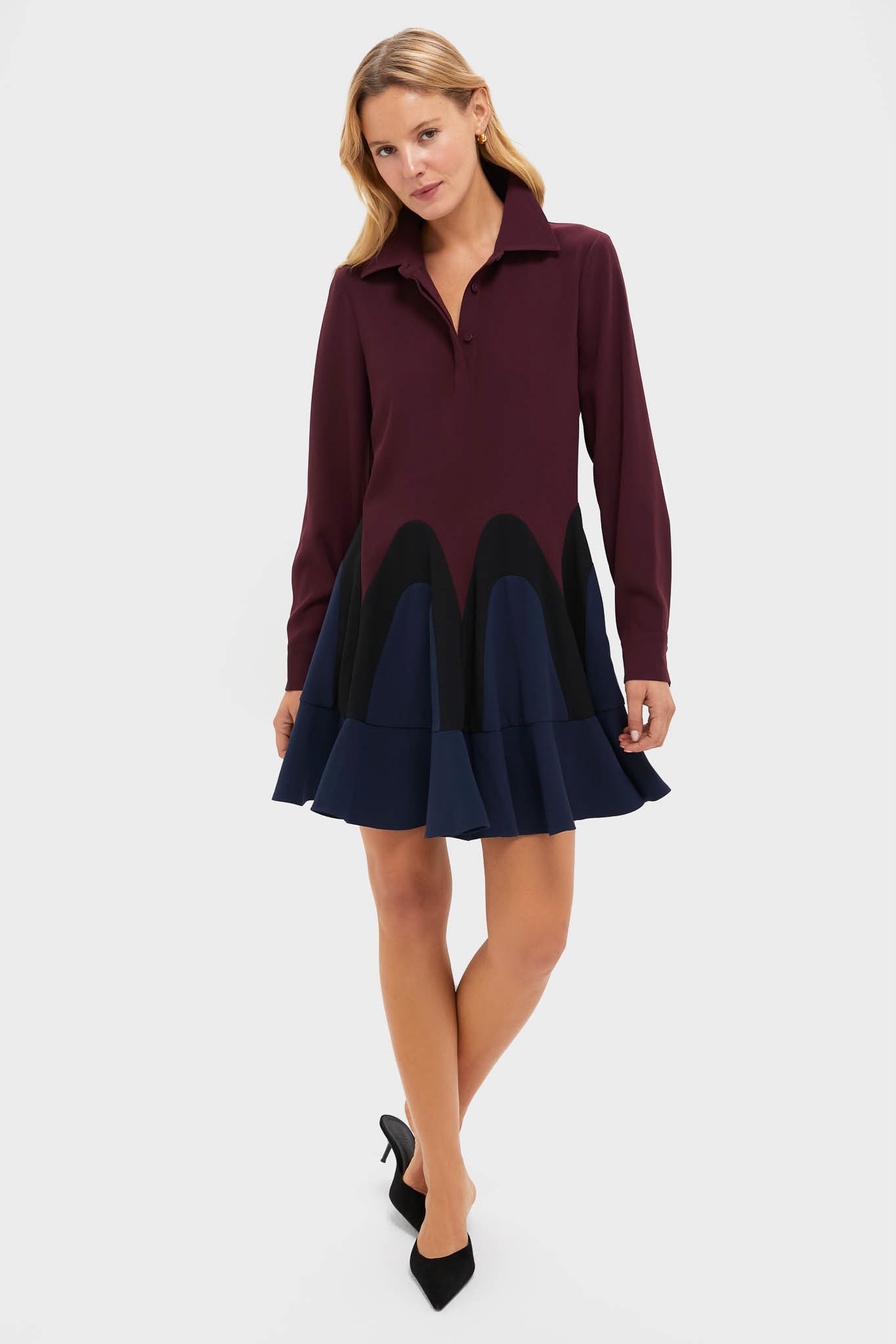 Winetasting Flounce Nadia Dress-Get Girly