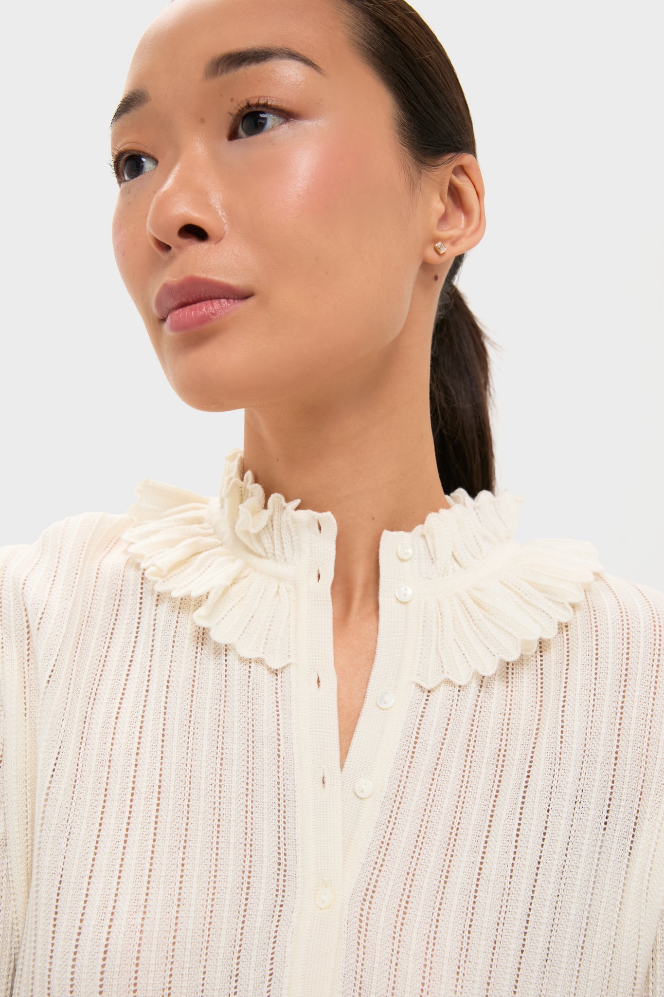 Natural Longchamp Top-Get Girly