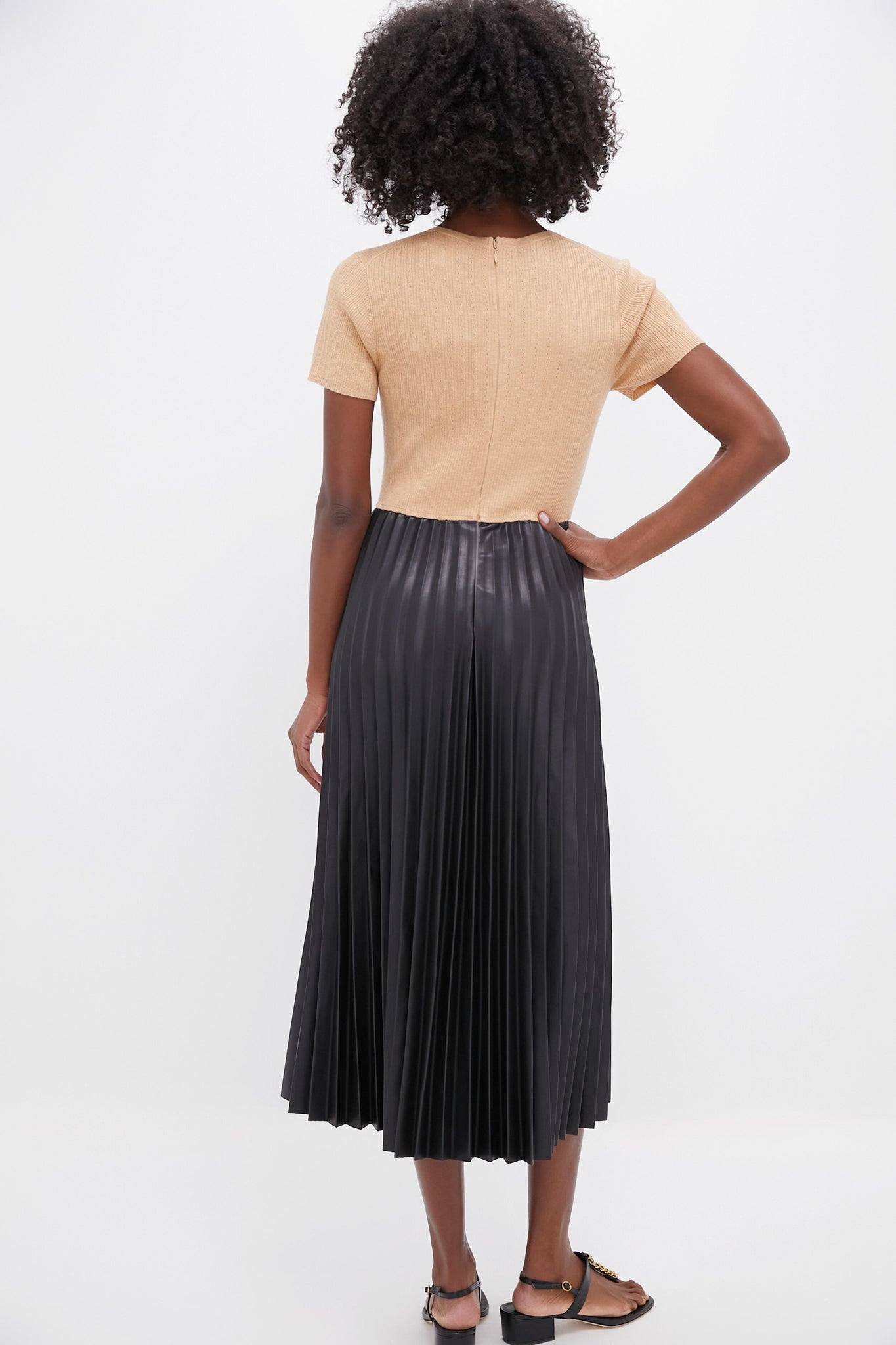 Black Mixed Media Tiffany Dress-Get Girly