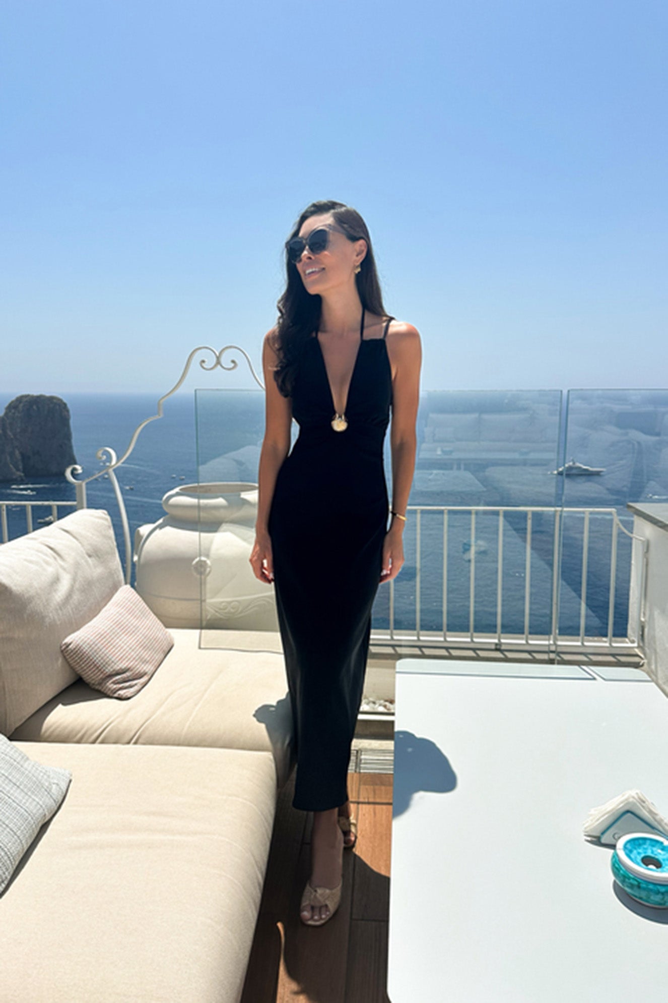 Black Seashell Dionis Midi Dress-Get Girly