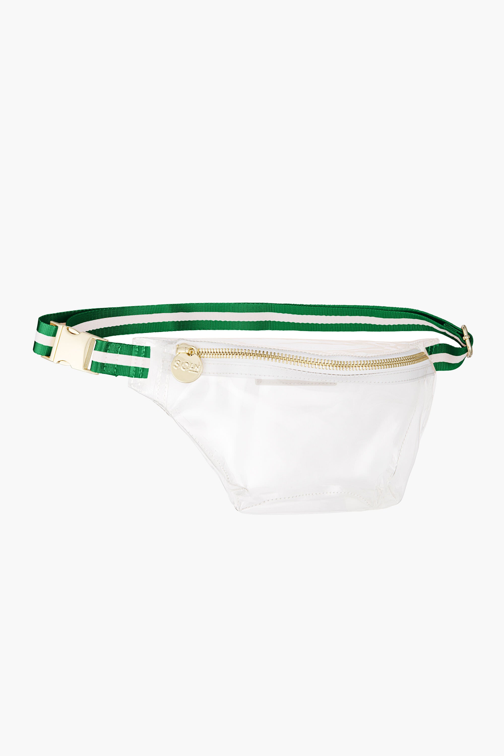 Green and White Stadium Clear Fanny Pack-Get Girly