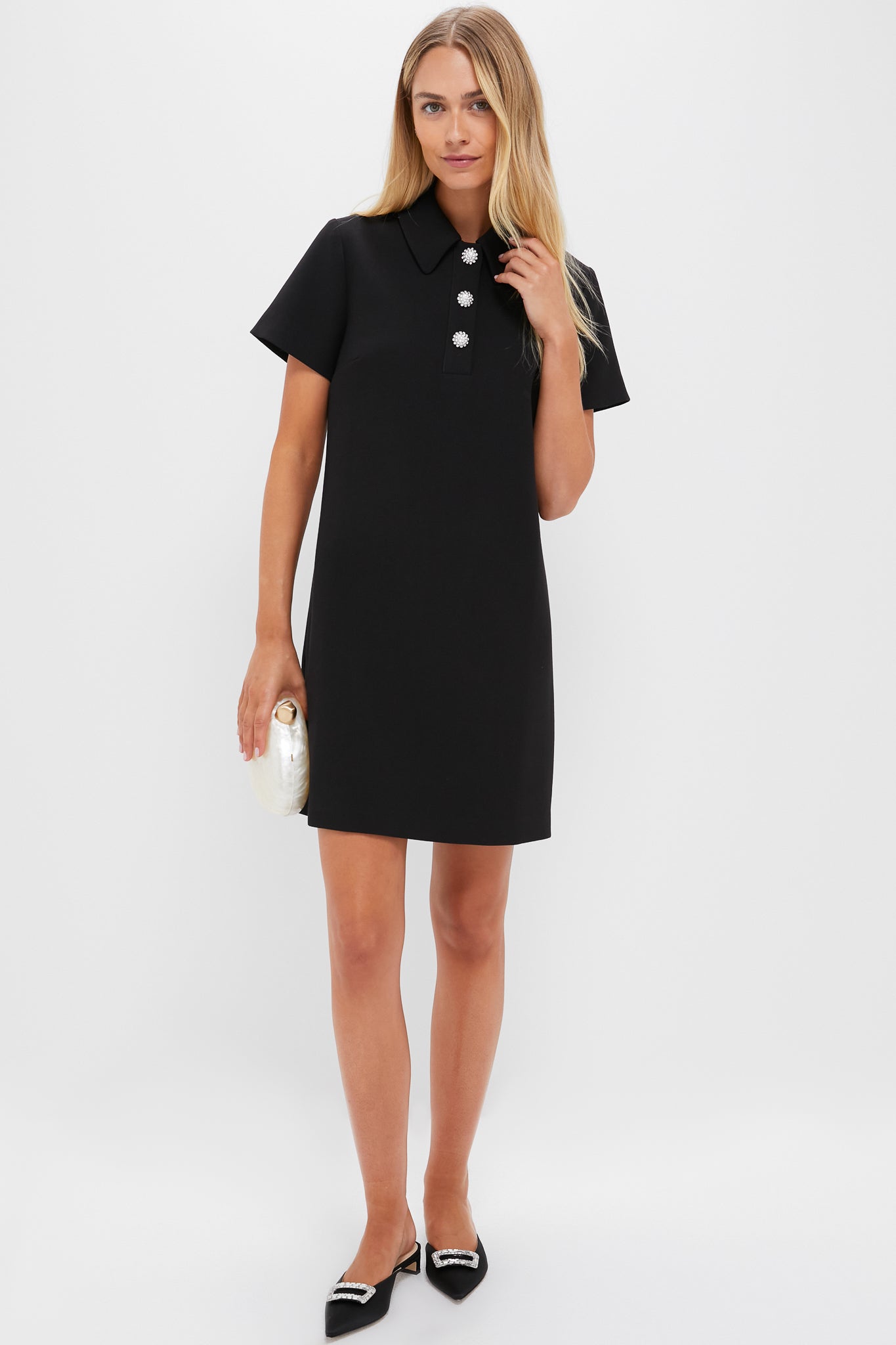Black Crepe Helen Dress-Get Girly