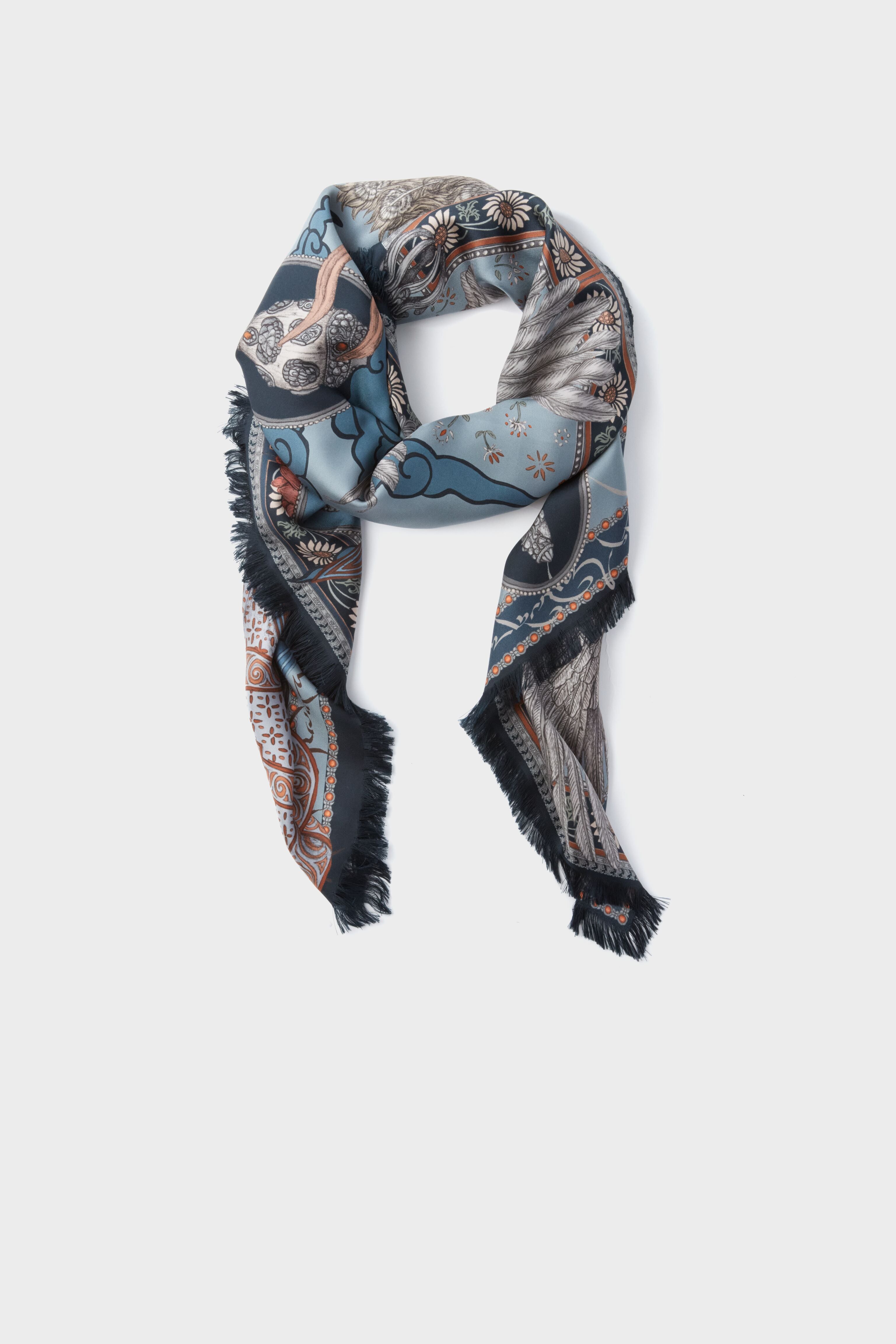 The Storm Steel Song Deer Large 135 cm Scarf-Get Girly