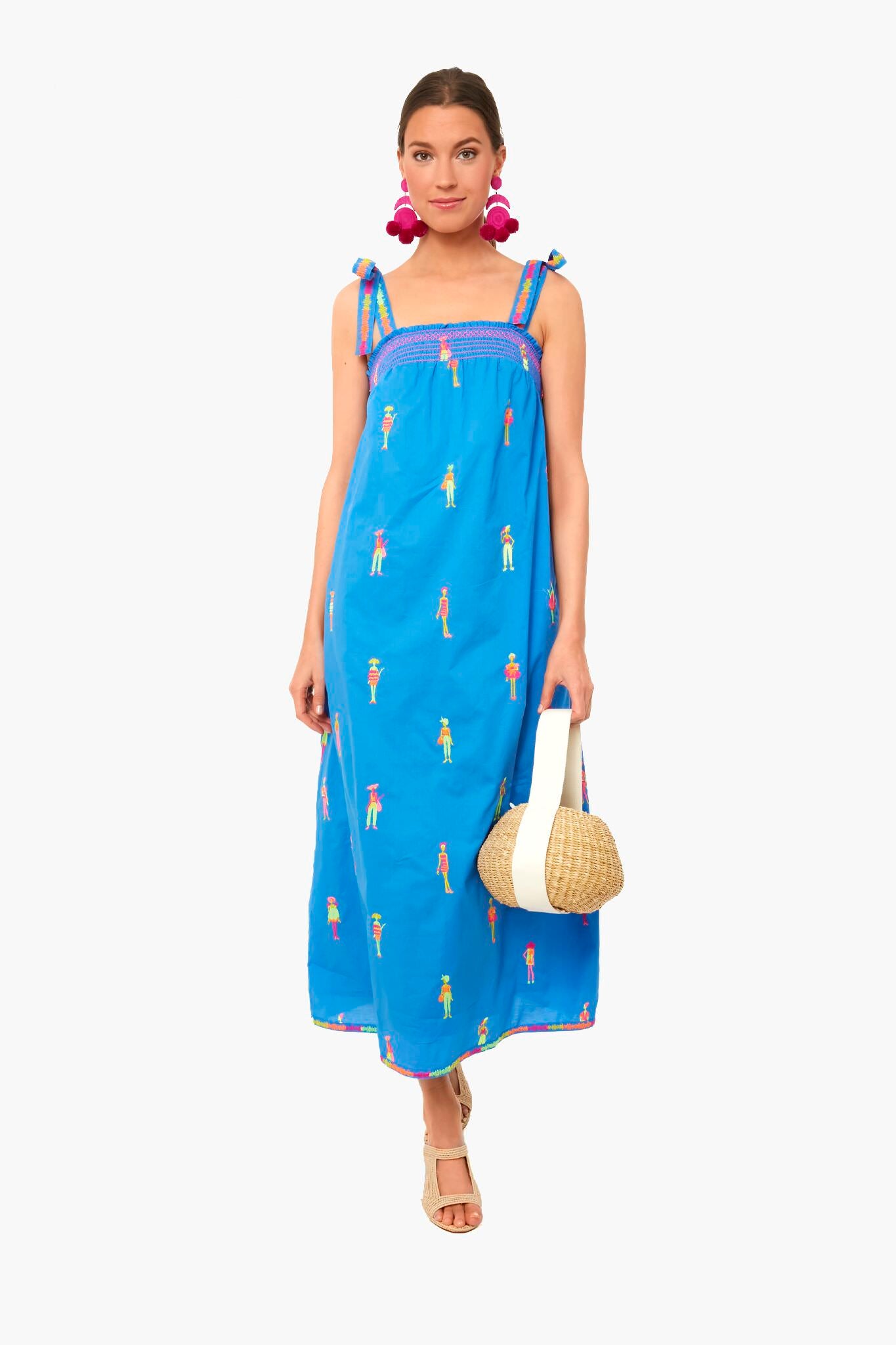 Africa Blue Hot Lips Dress-Get Girly